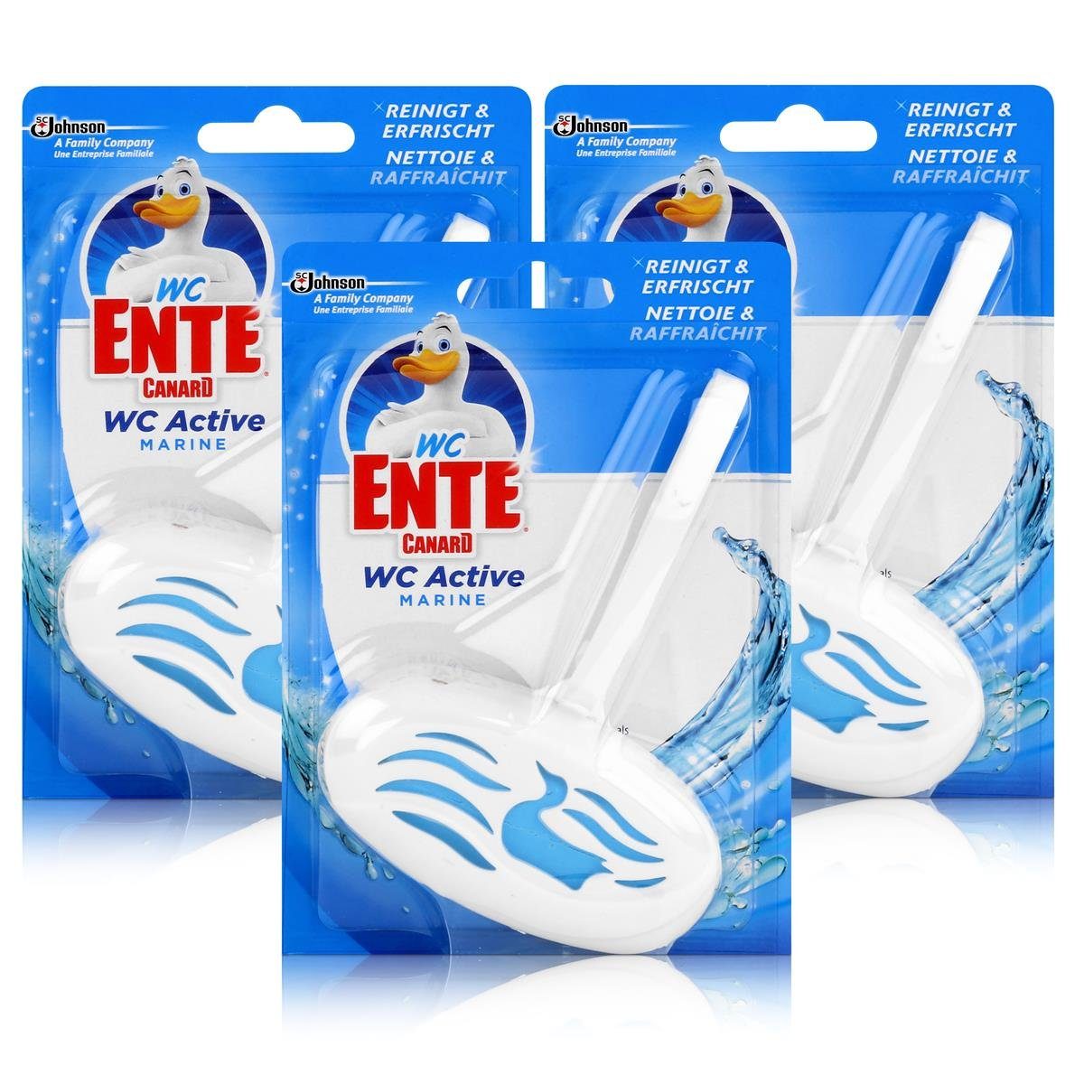 WC Ente WC Active Einhänger Marine 40g WC-Frische (3er Pack) WC-Reiniger