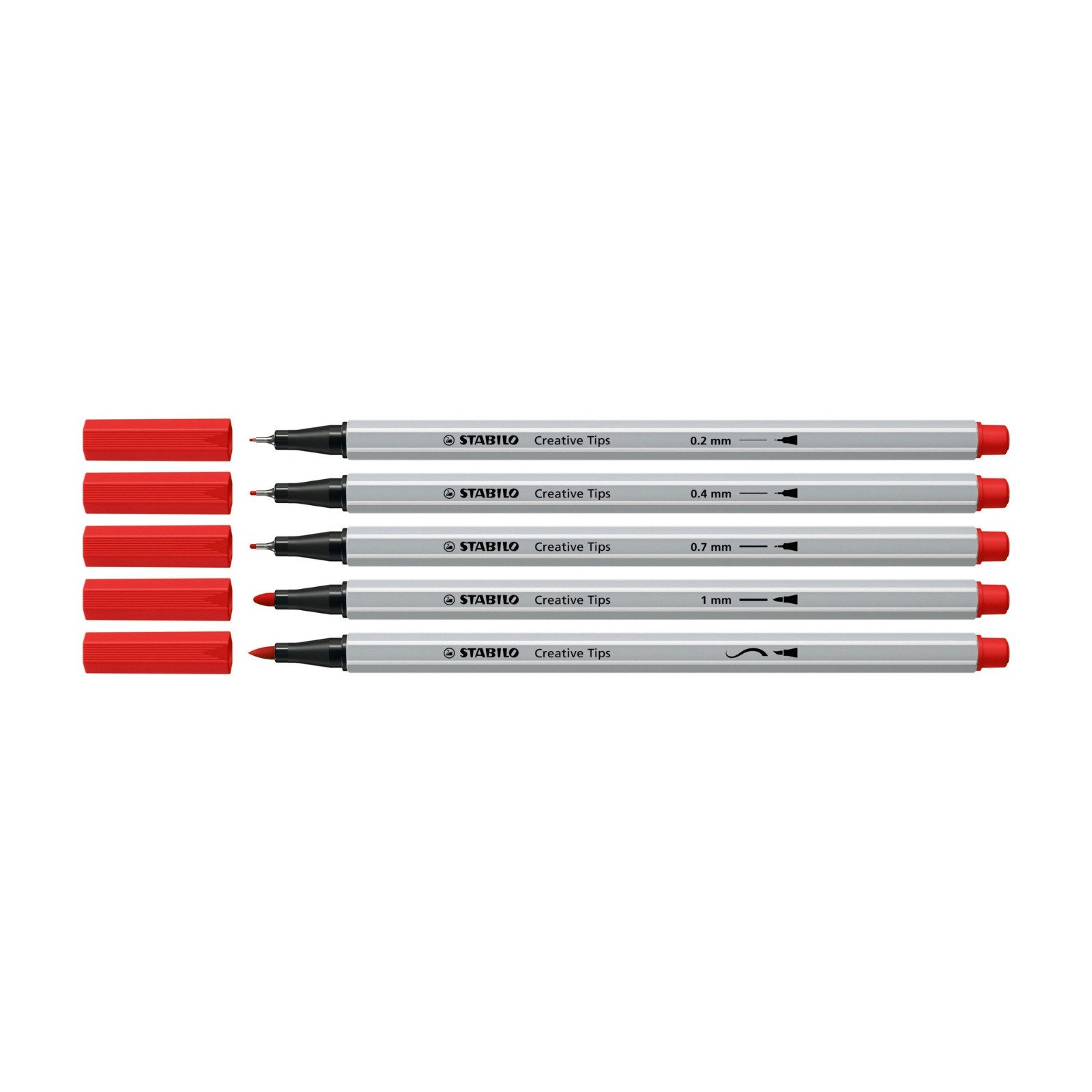 STABILO Filzstift STABILO Creative Tips ARTY Multiliner-Set CLASSIC - 30er Metalletui -