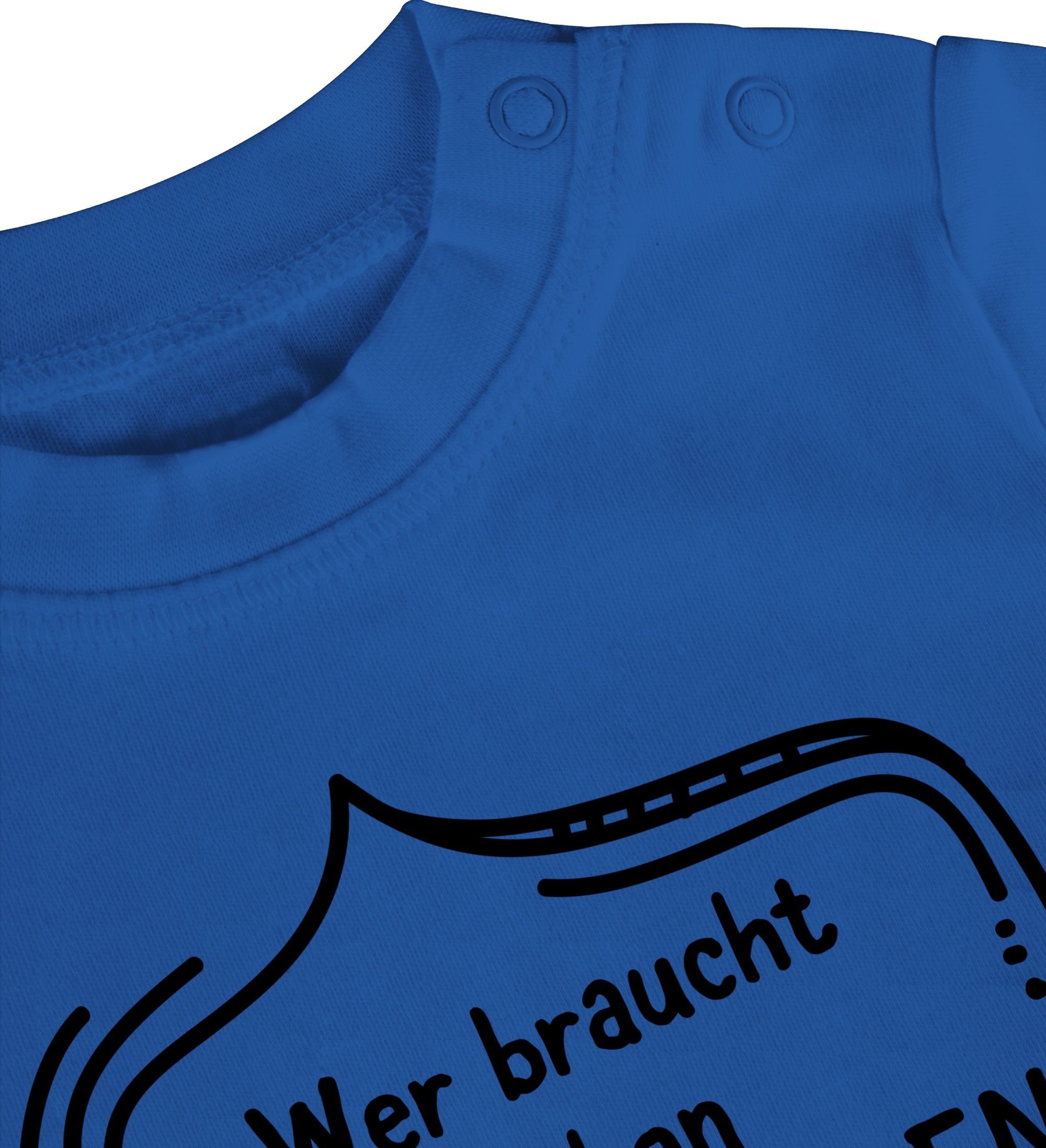 Shirtracer T-Shirt Wer Superhelden Muttertagsgeschenk 2 als Royalblau braucht man hat wenn dich Mama schon