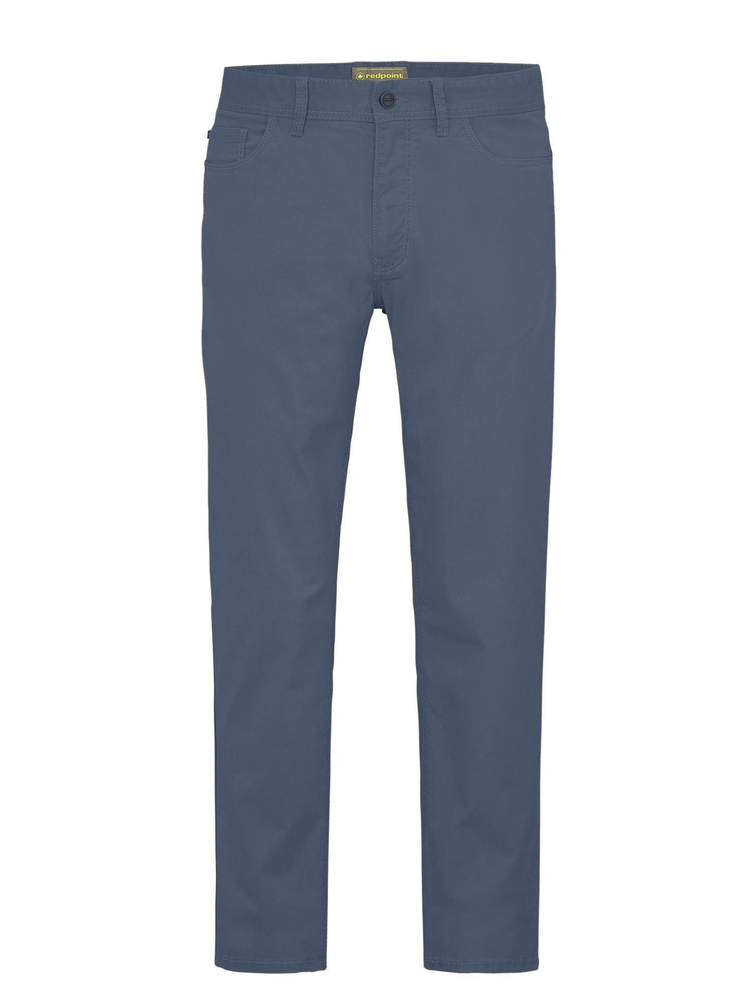 Baumwolle 5 Pocket Stoffhose MILTON nachaltiger super Redpoint stretch blue aus