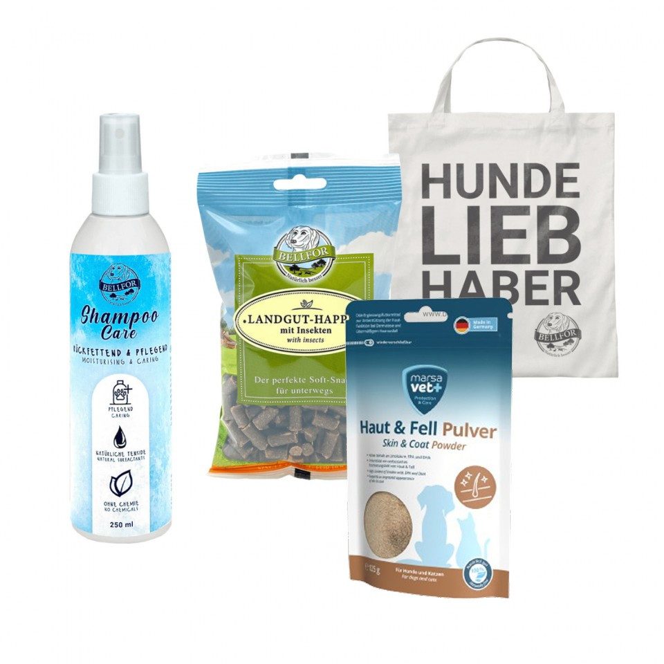 Bellfor Bellfor Körperpflege-Sparset mit rückfettendem Hundeshampoo, für: Hunde