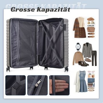REDOM Handgepäckkoffer Hochwertiges ABS-Gepäck, TSA-Schloss, 4 Räder, asserdichtes Design, zuverlässiger Reisebegleiter, stilvoll
