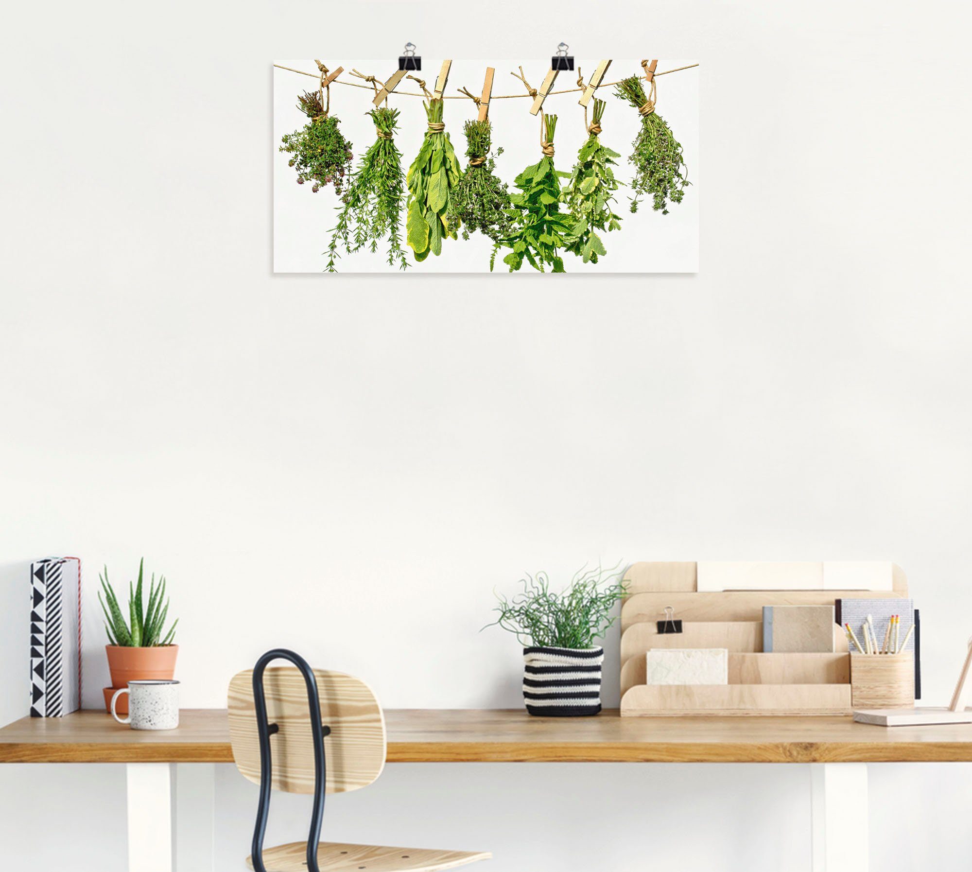 als Alubild, versch. Leinwandbild, oder (1 St), Poster Kräuter, Größen Wandaufkleber Artland Pflanzen Wandbild in
