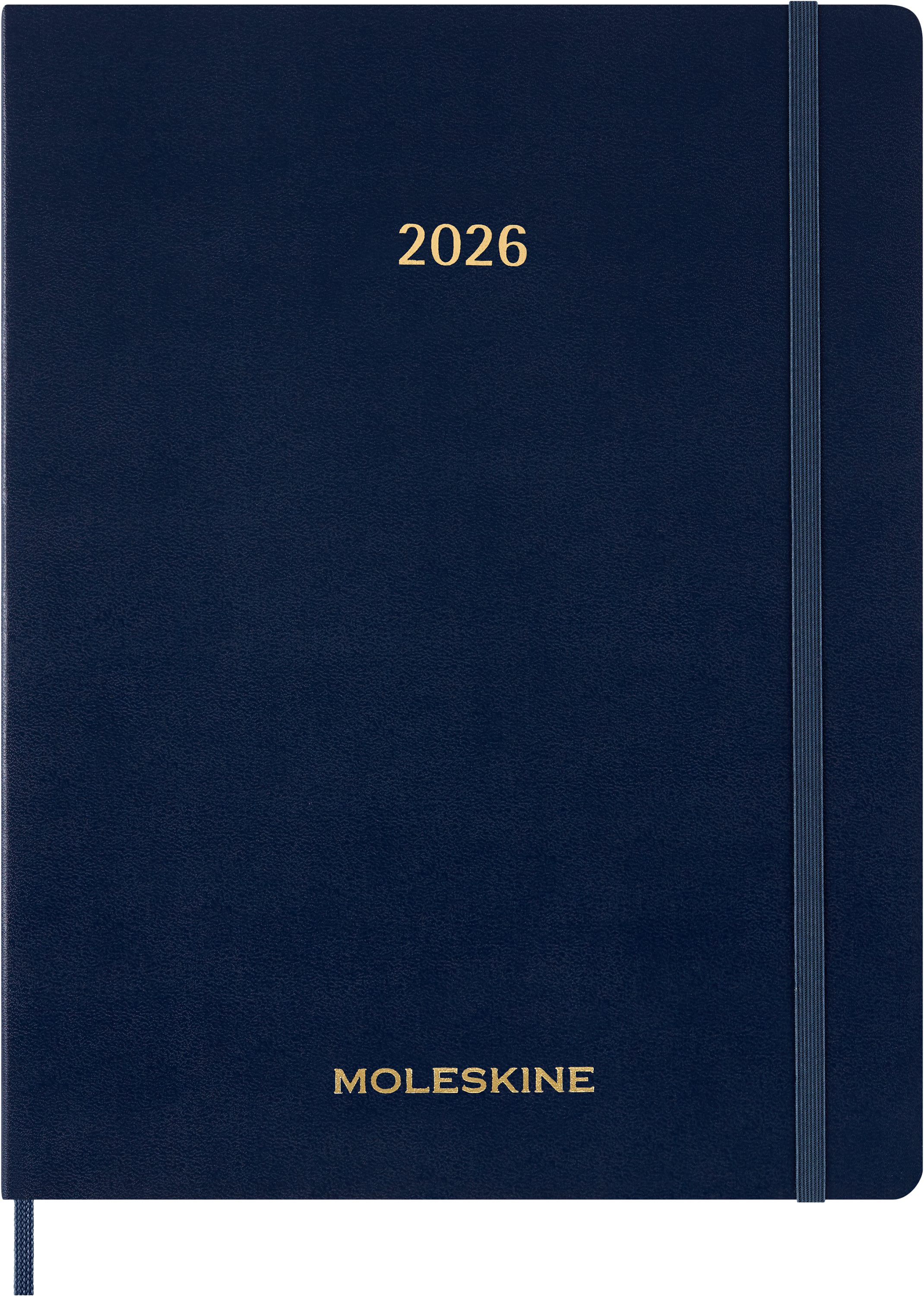 MOLESKINE Buchkalender, MOLESKINE 12 MONATE WOCHENKALENDER 2026 - SOFT COVER - XXL - Blau