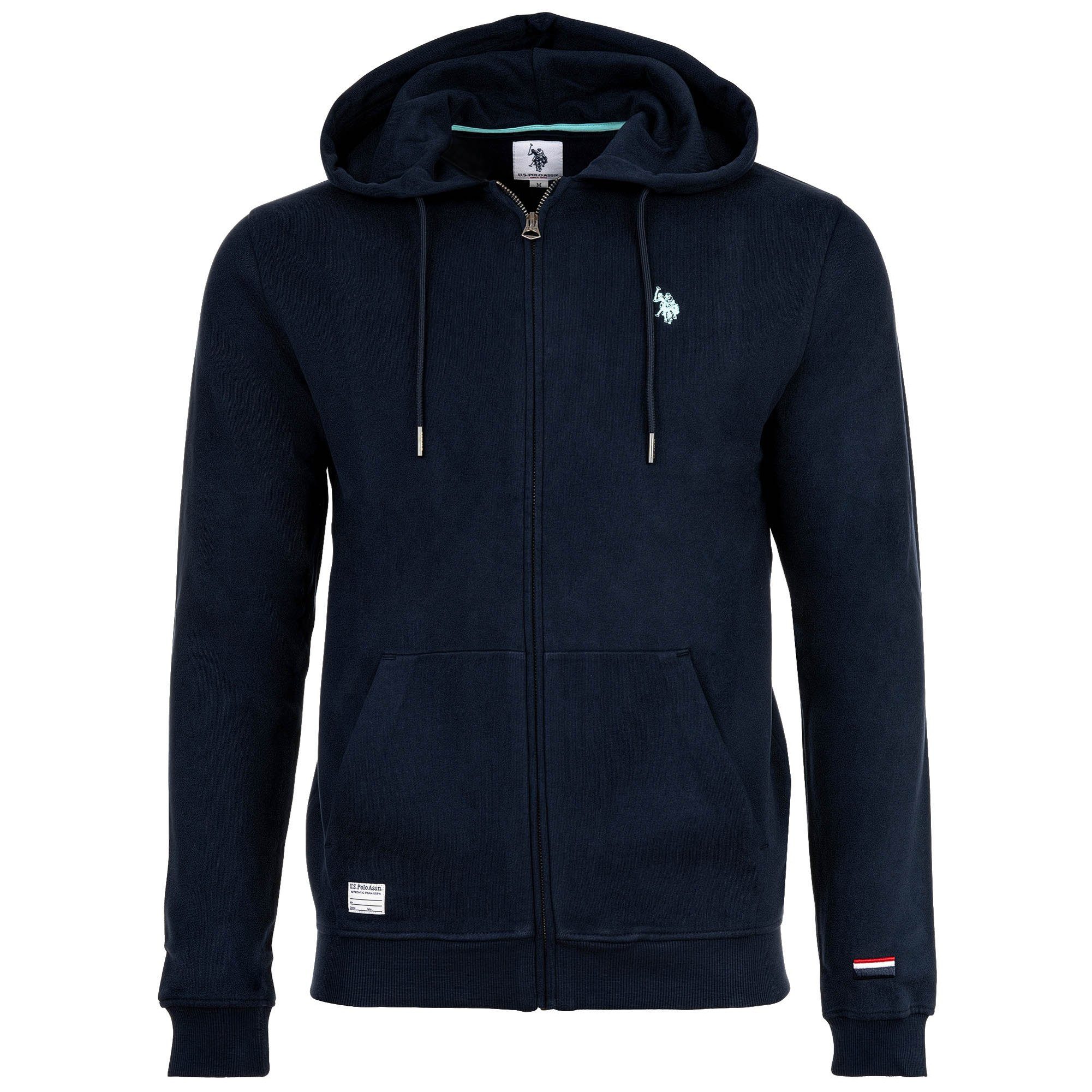 U.S. Polo Assn. Sweatshirt Herren Sweatjacke 1er Pack Baumwolle (Packung, 1er Pack)