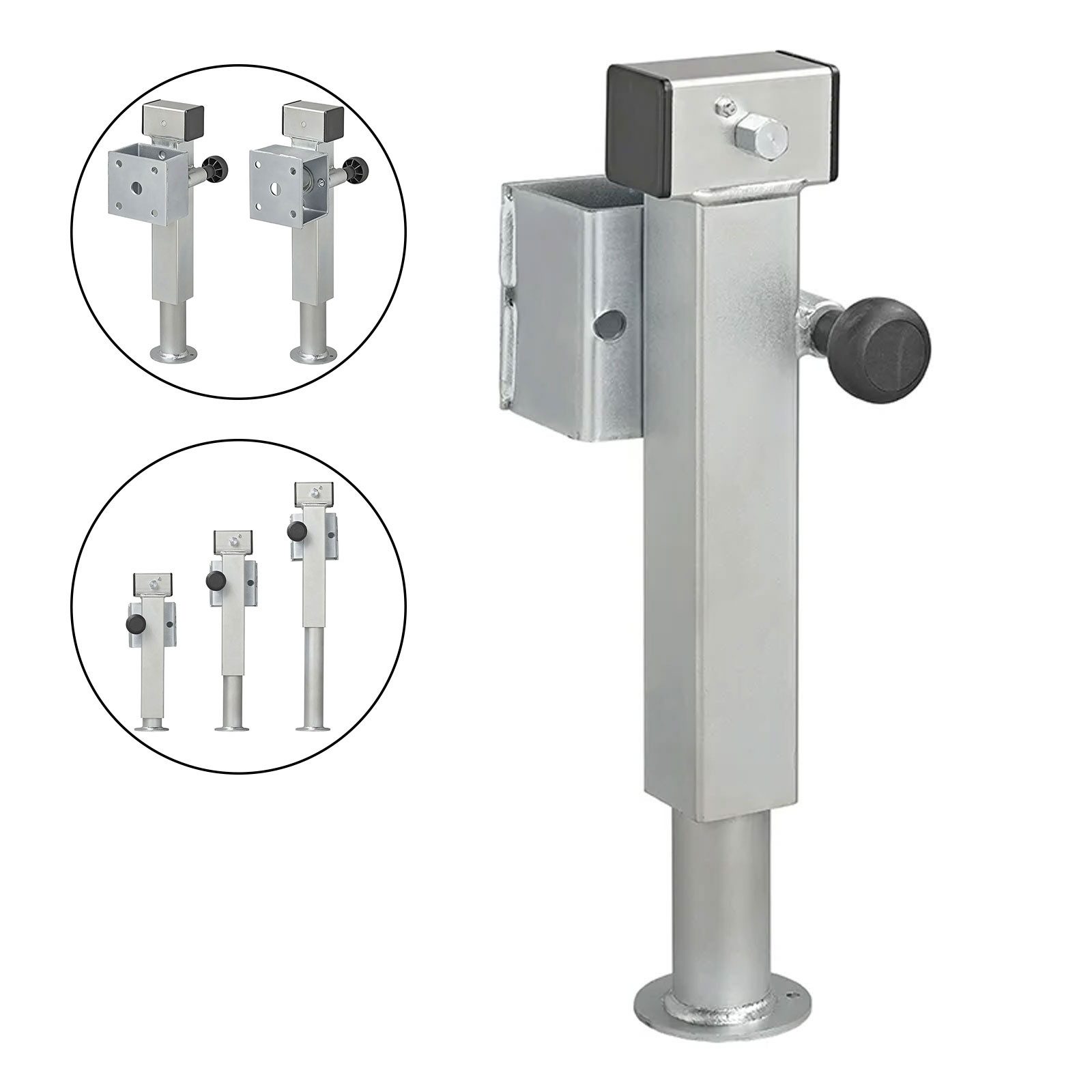 APT PKW-Anhänger Anhängerstütze Anhänger Stützfuß 60x60mm klappbar SF60 D42 SW19 410-65, k.A.