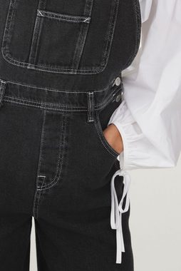 Next Latzjeans Denim-Latzhose mit weitem Beinschnitt (1-tlg)