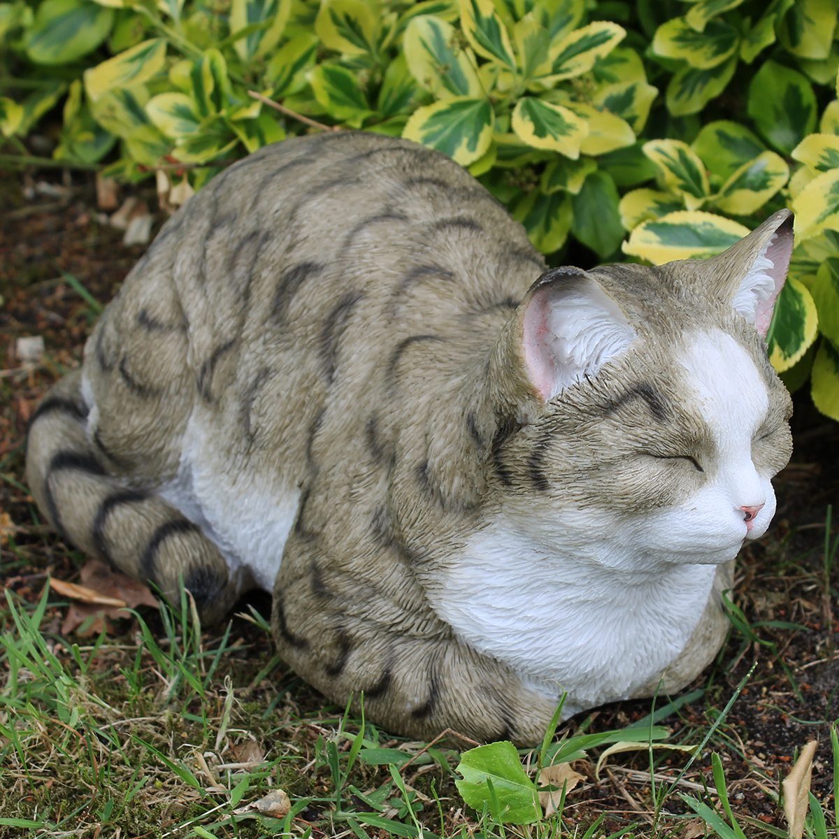 colourliving Tierfigur Deko Katze lebensecht Katzenfigur Emma