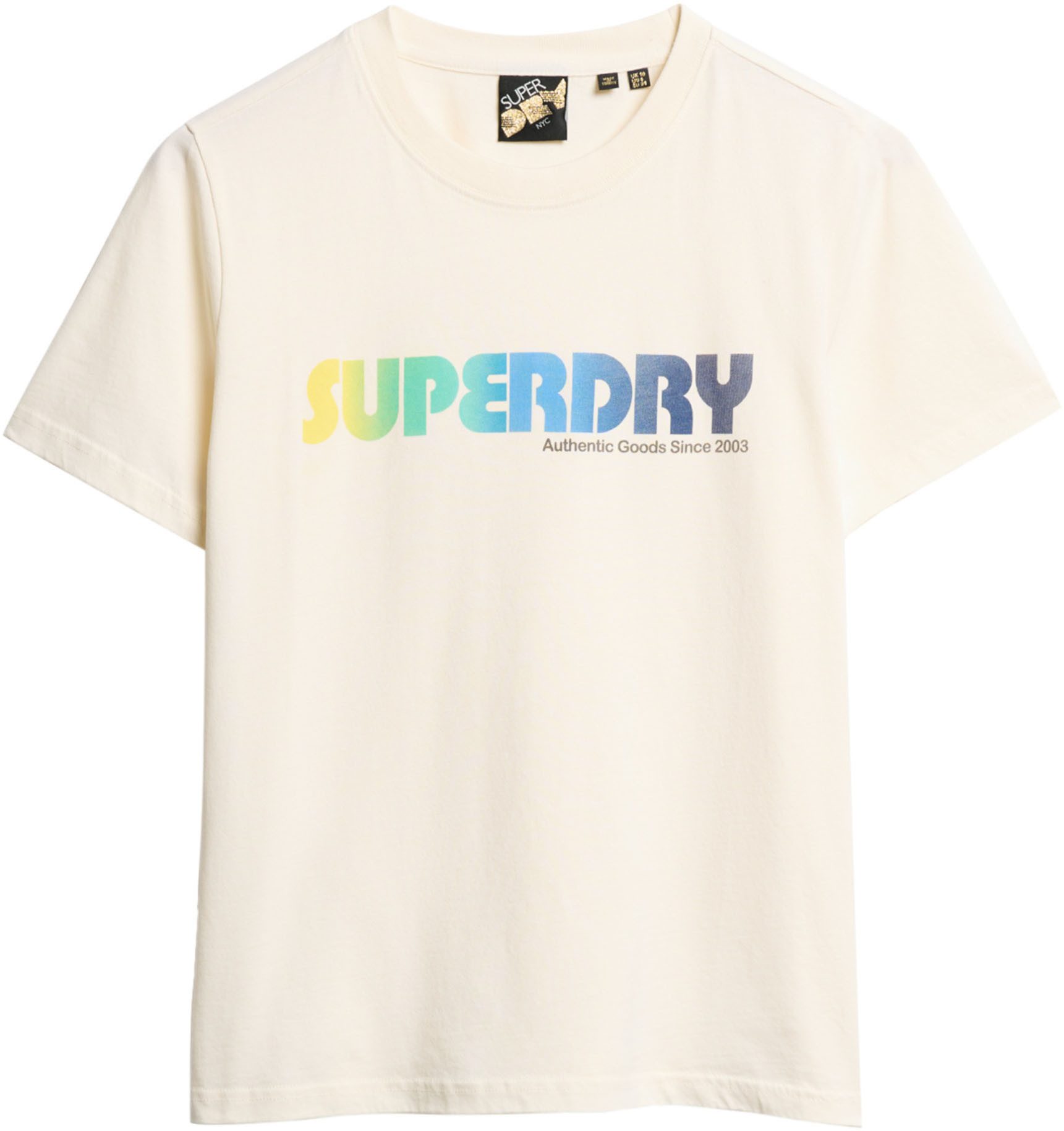 Superdry Kurzarmshirt RAINBOW LOGO RELAXED T günstig online kaufen