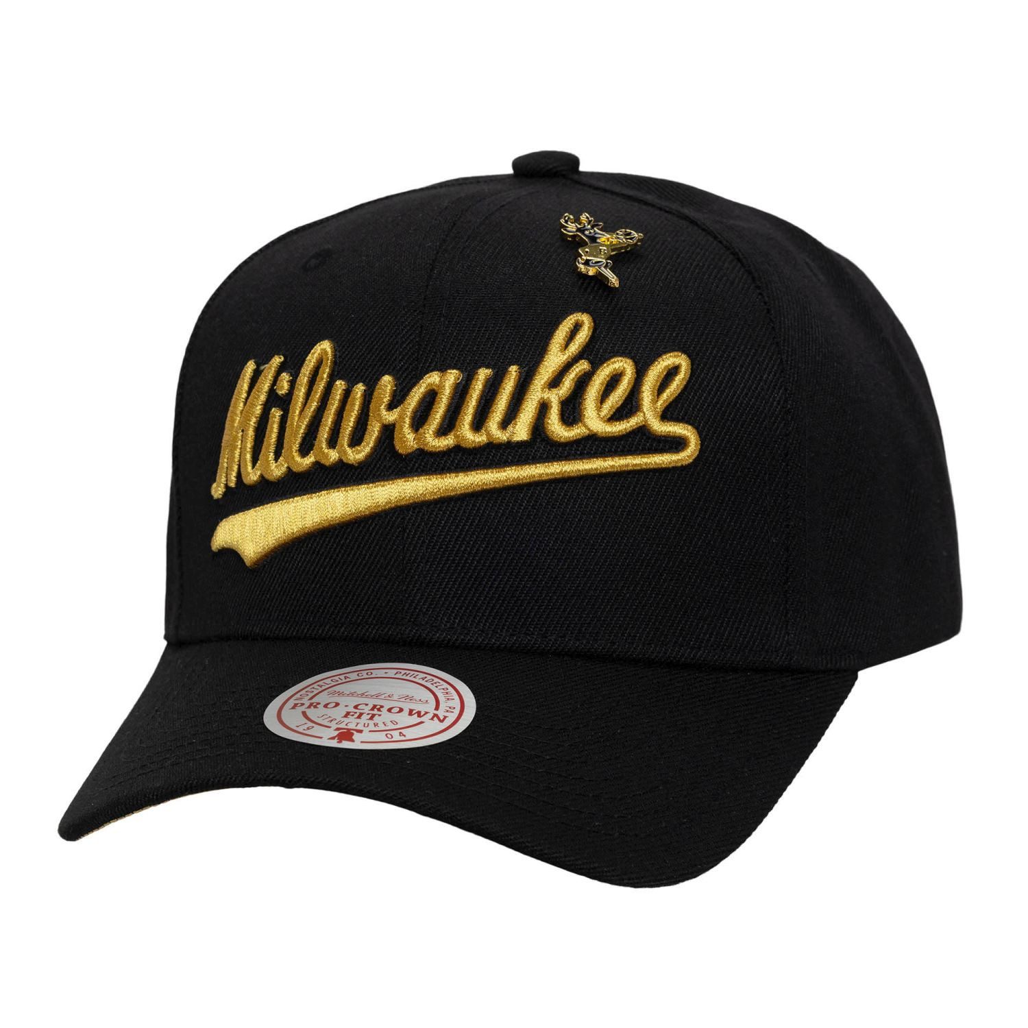 Mitchell & Ness Snapback Cap PRO PINNED Milwaukee Bucks