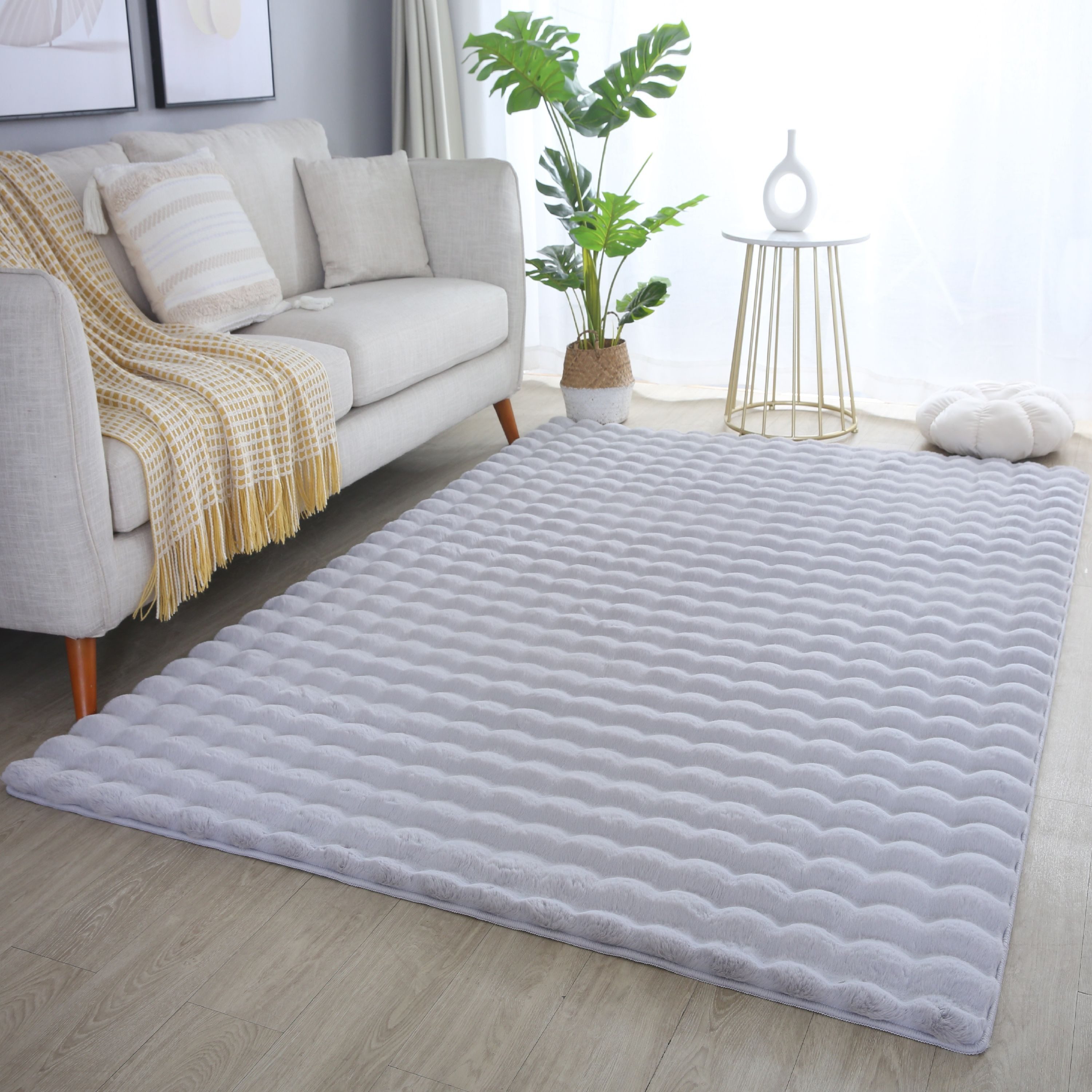 Carpettex Hochflor-Teppich Unicolor