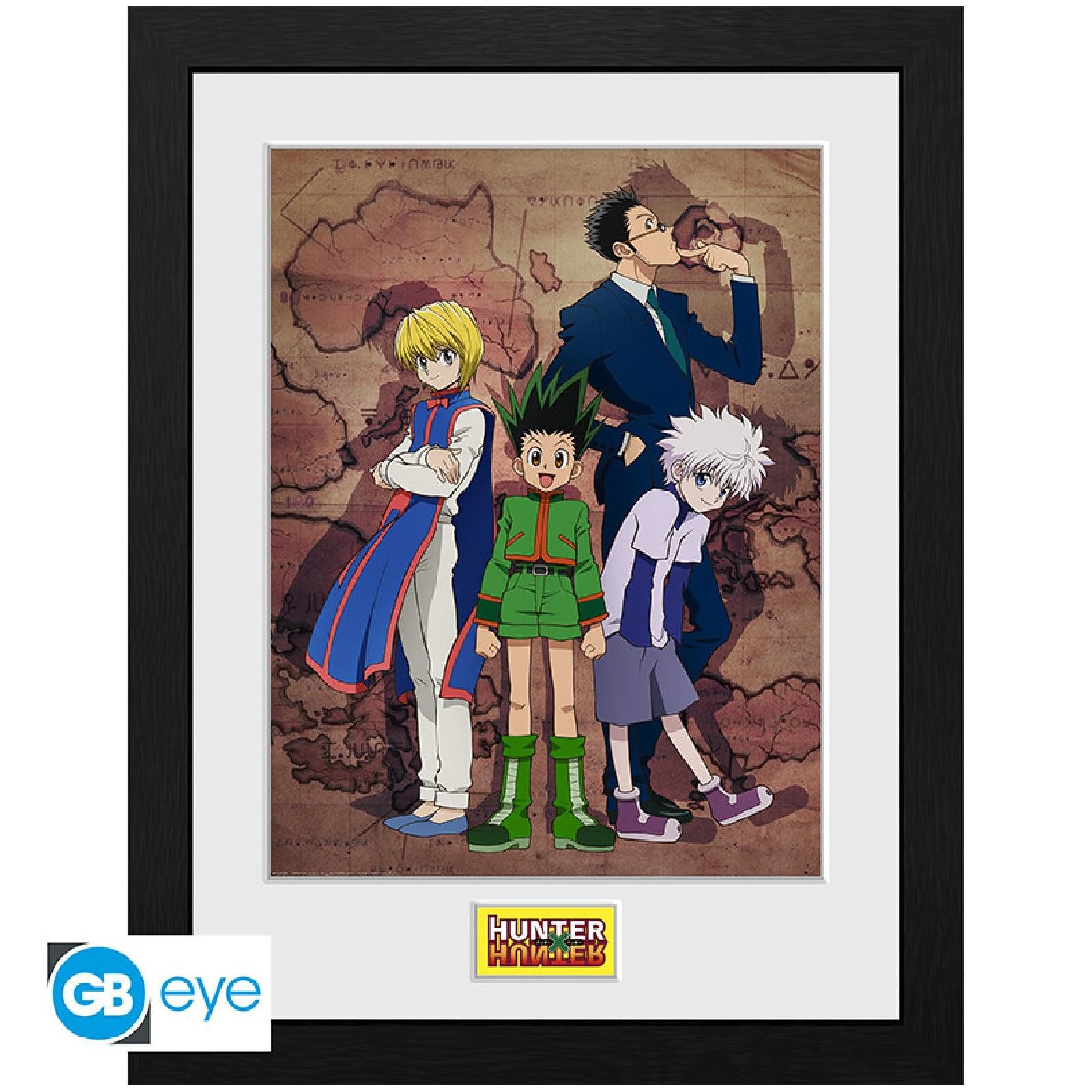 ABYstyle Poster HUNTER X HUNTER - Framed print Key Art Map