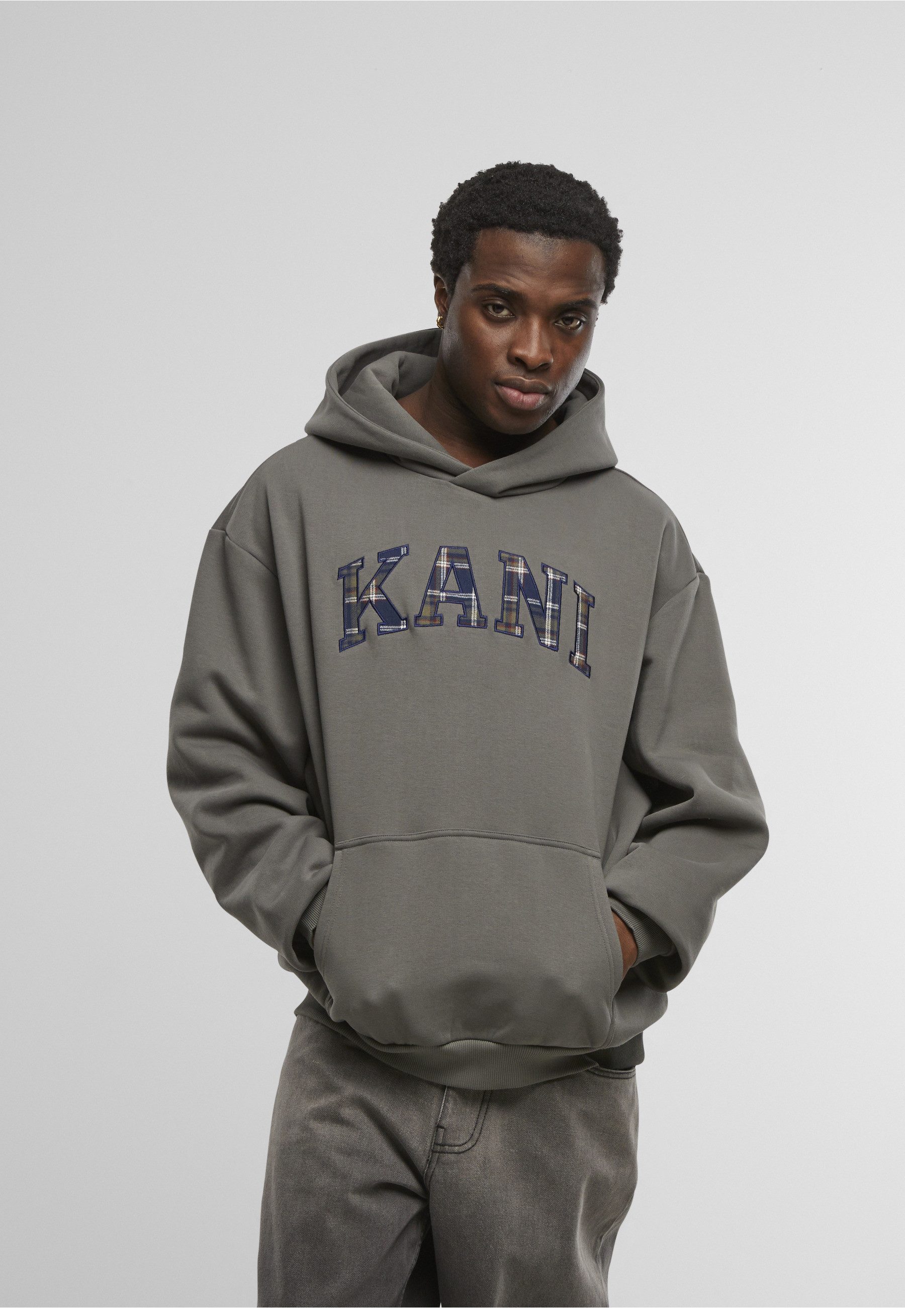Karl Kani Kapuzenpullover Karl Kani Serif Check Os Hoodie (1-tlg)