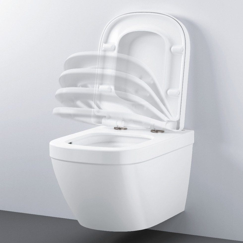 Grohe Wand-WC-Befestigung Wand-Tiefspül-WC Euro inkl. WC-Sitz weiß