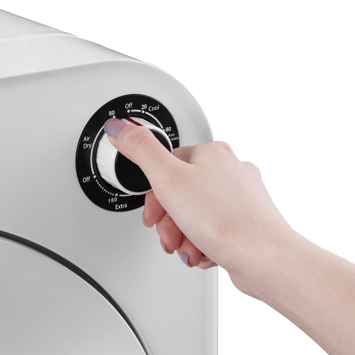 GreenBlue Elektrischer Wäschetrockner GB405 Ablufttrockner für kleine Wohnungen, Fünf Trocknungsprogramme Wäschetrockner 830W 3kg – Bild 5 von 5
