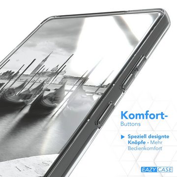 EAZY CASE Handyhülle Slimcover Clear für Samsung Galaxy Note 20 / 5G 6,7 Zoll, durchsichtige Hülle Ultra Dünn Silikon Backcover TPU Telefonhülle Klar