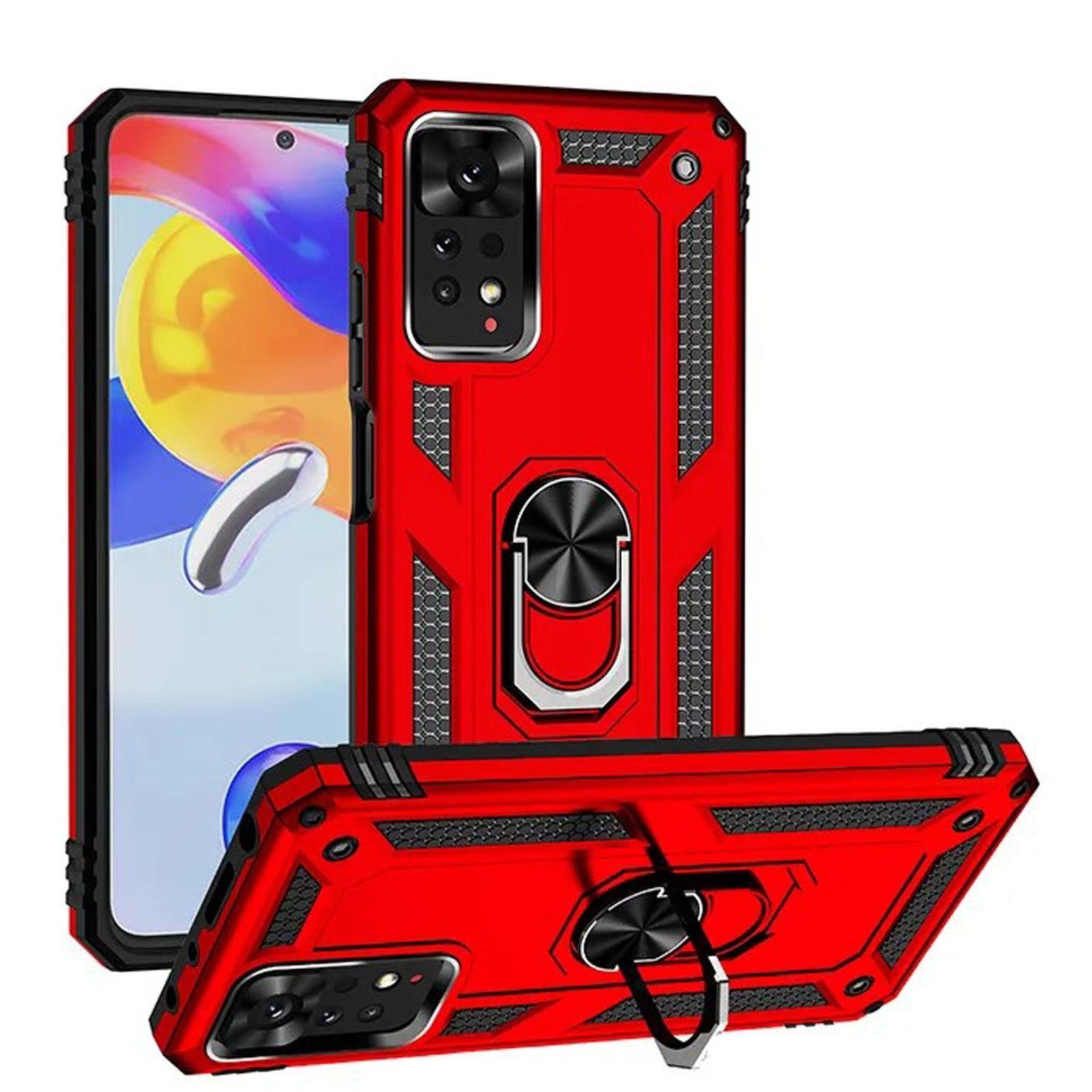 Numerva Handyhülle Schutz Hülle Outdoor für Xiaomi Redmi Note 11/11s, Panzer Hülle Bumper Case Cover