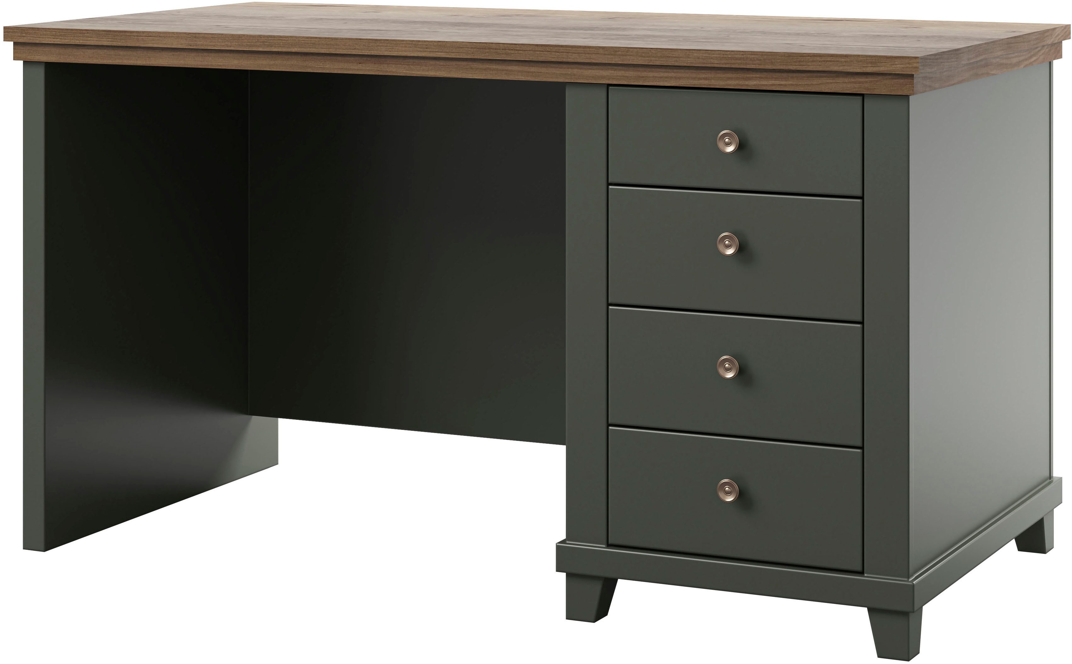 Helvetia Schreibtisch Evora Schreibtisch, Schreibtisch in moderner Landhaus Stil