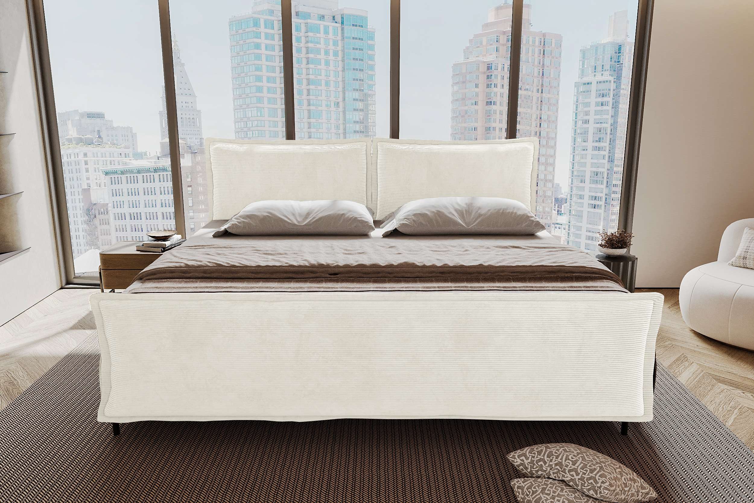 99rooms Boxspringbett Vero Familienbett (Schlafzimmerbett, Bett), 220/240/2 günstig online kaufen