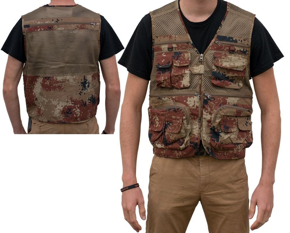 Kapaan Anglerweste Suchweste / Bodywarmer Camo günstig online kaufen