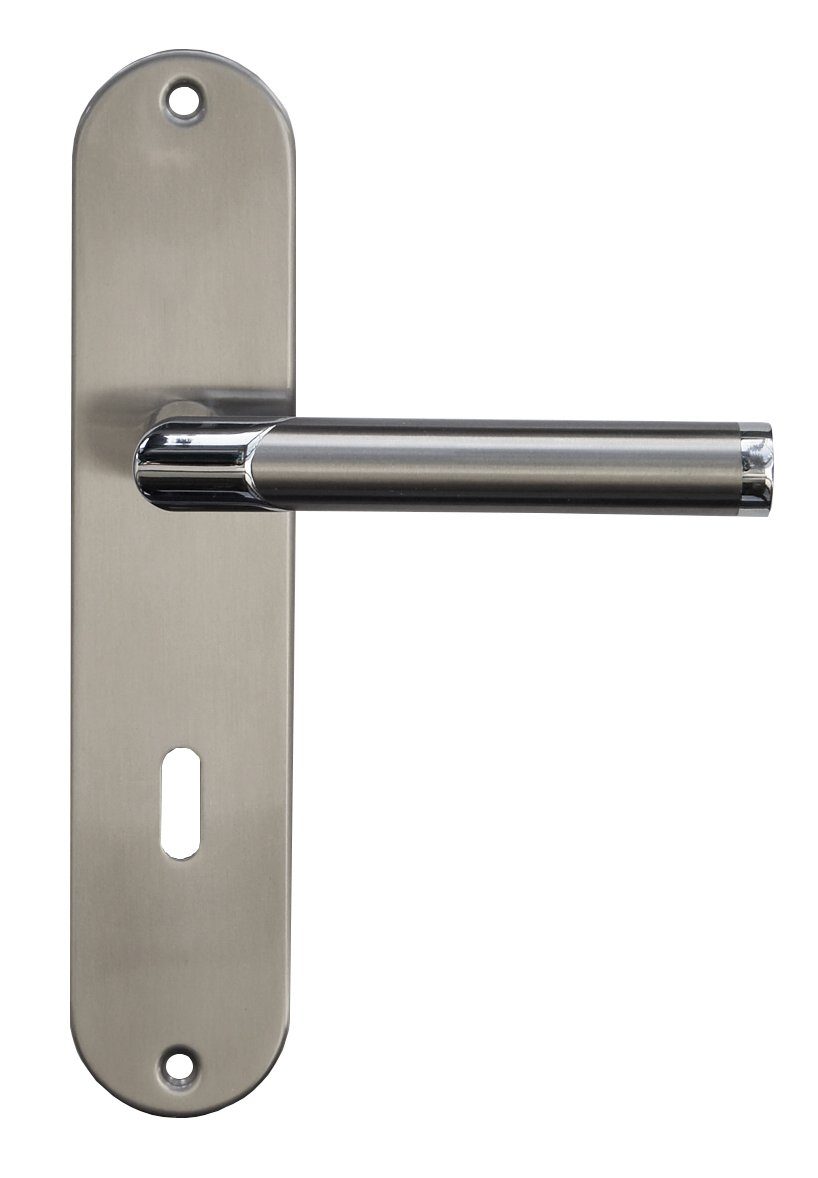 Alpertec Türbeschlag Renovierungsgarnitur für 3 Zimmertüren BB und 1 Bad/WC (4 St., Spar-Set), Edelstahl poliert / satiniert