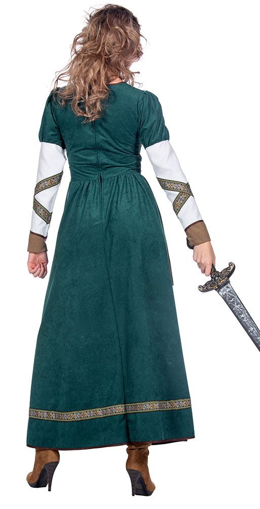 Karneval-Klamotten Wikinger-Kostüm Damen Kriegerin Nordmann Viking Frauenkostüm, Wikingerkleid Frauenkostüm hochwertig Karneval Partnerkostüm