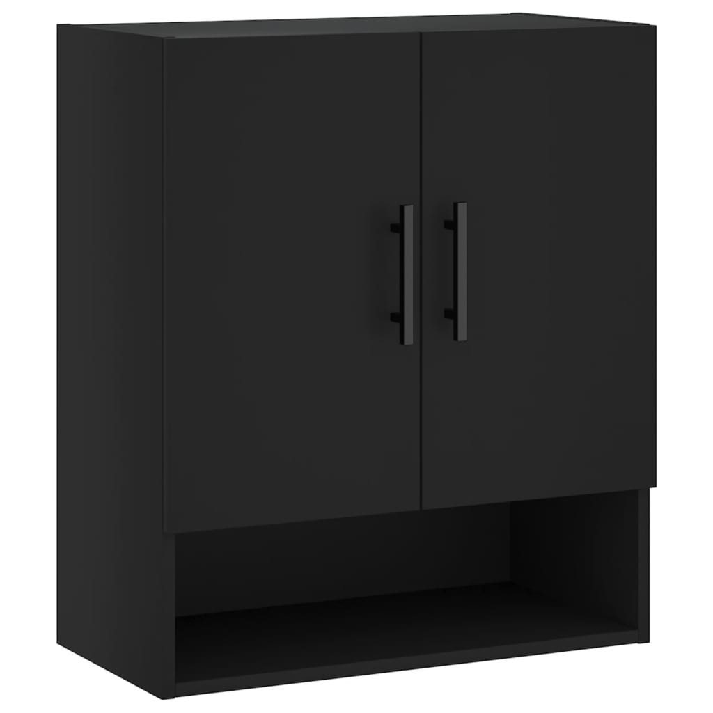 vidaXL Hängeschrank Wandschrank Schwarz 60x31x70 cm Holzwerkstoff günstig online kaufen