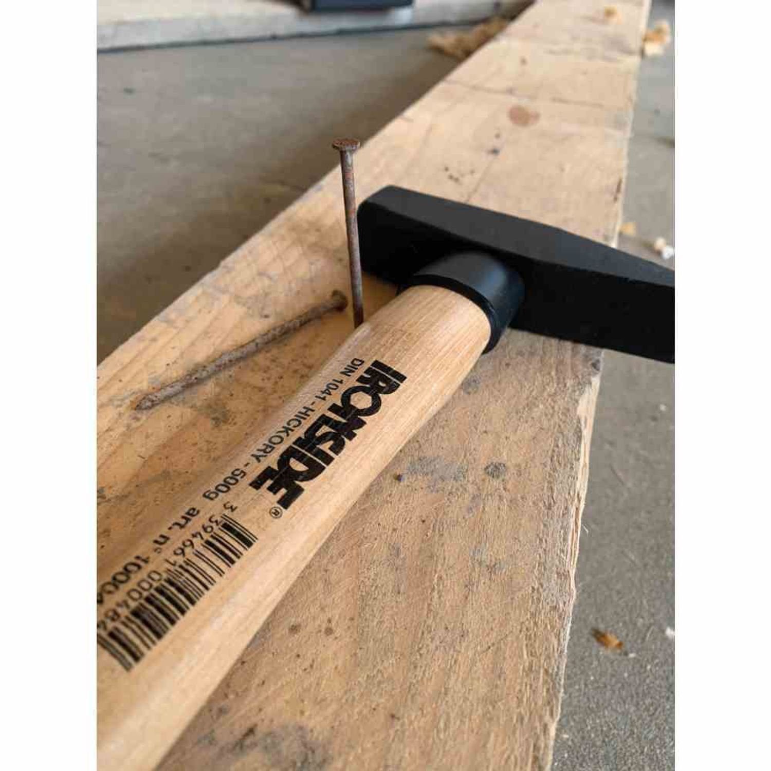 Thumbnail - IRONSIDE Hammer Schlosserhammer 300g mit Stielschutz und Hickory Stiel
