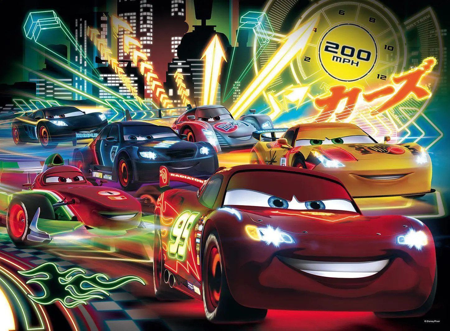 Ravensburger Puzzle Cars Neon. Puzzle 100 Teile XXL, 100 Puzzleteile günstig online kaufen