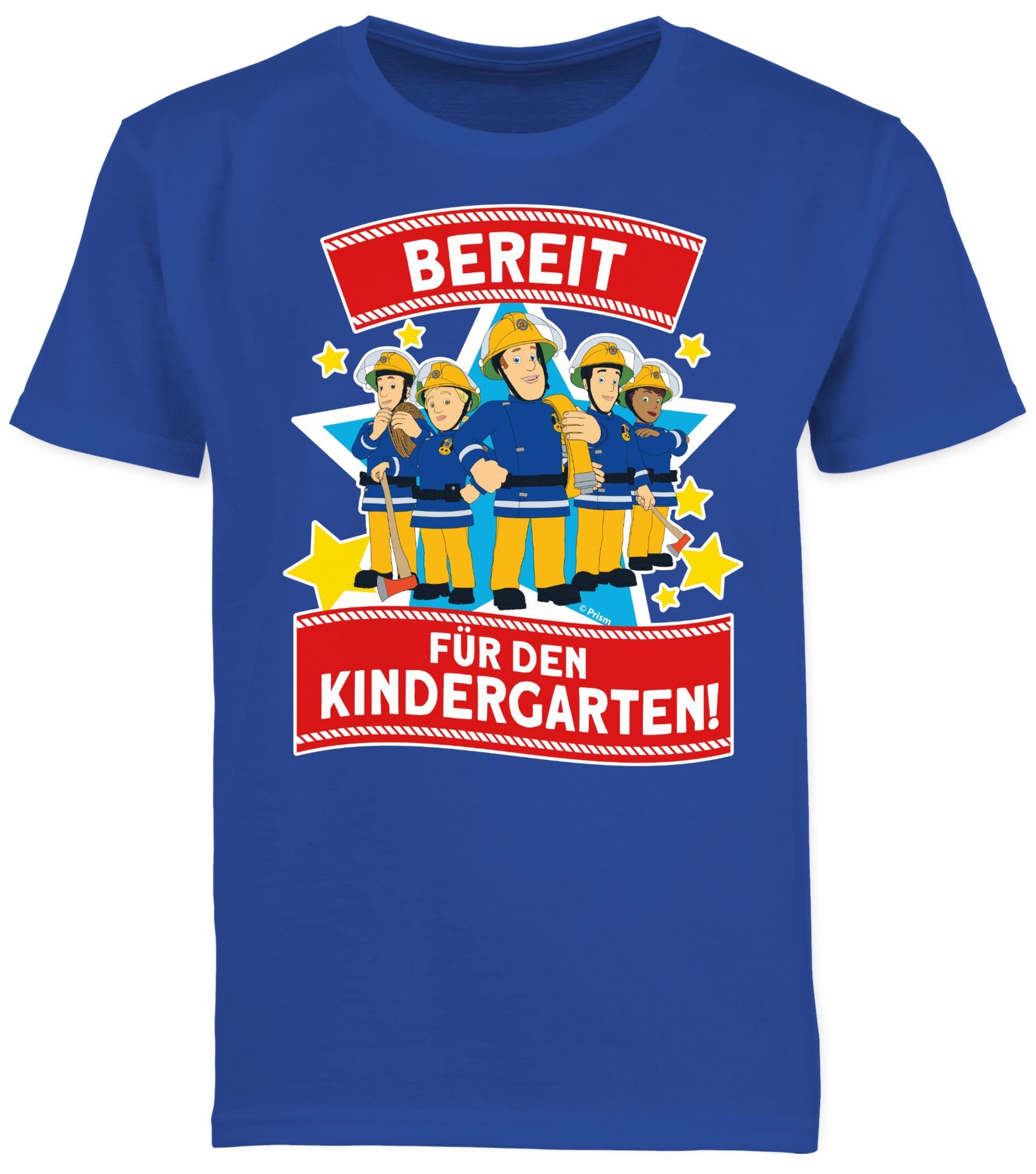 Shirtracer T-Shirt Bereit für den Kindergarten! - Sam & Team (1-tlg) Feuerwehrmann Sam Jungen