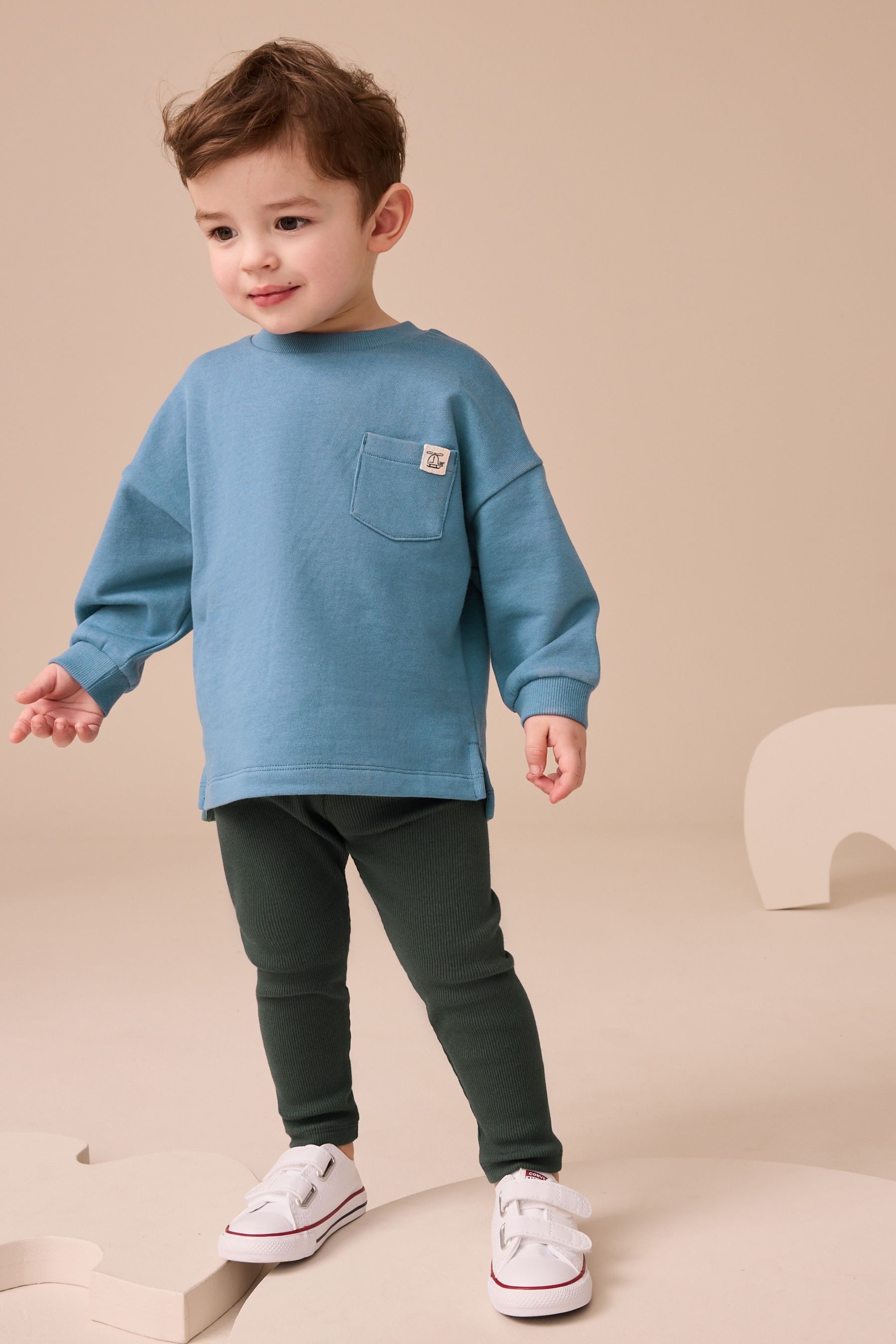 Next Shirt & Leggings Langarmoberteil und Leggings im Set (2-tlg)