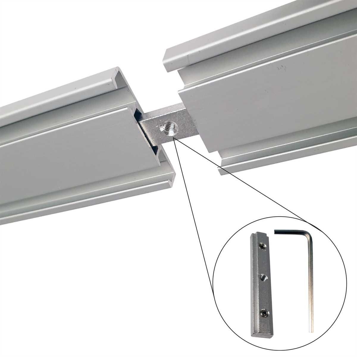 Bestlivings Gardinenschiene, 2-läufig, Fixmaß, Aluminium, verschraubte günstig online kaufen