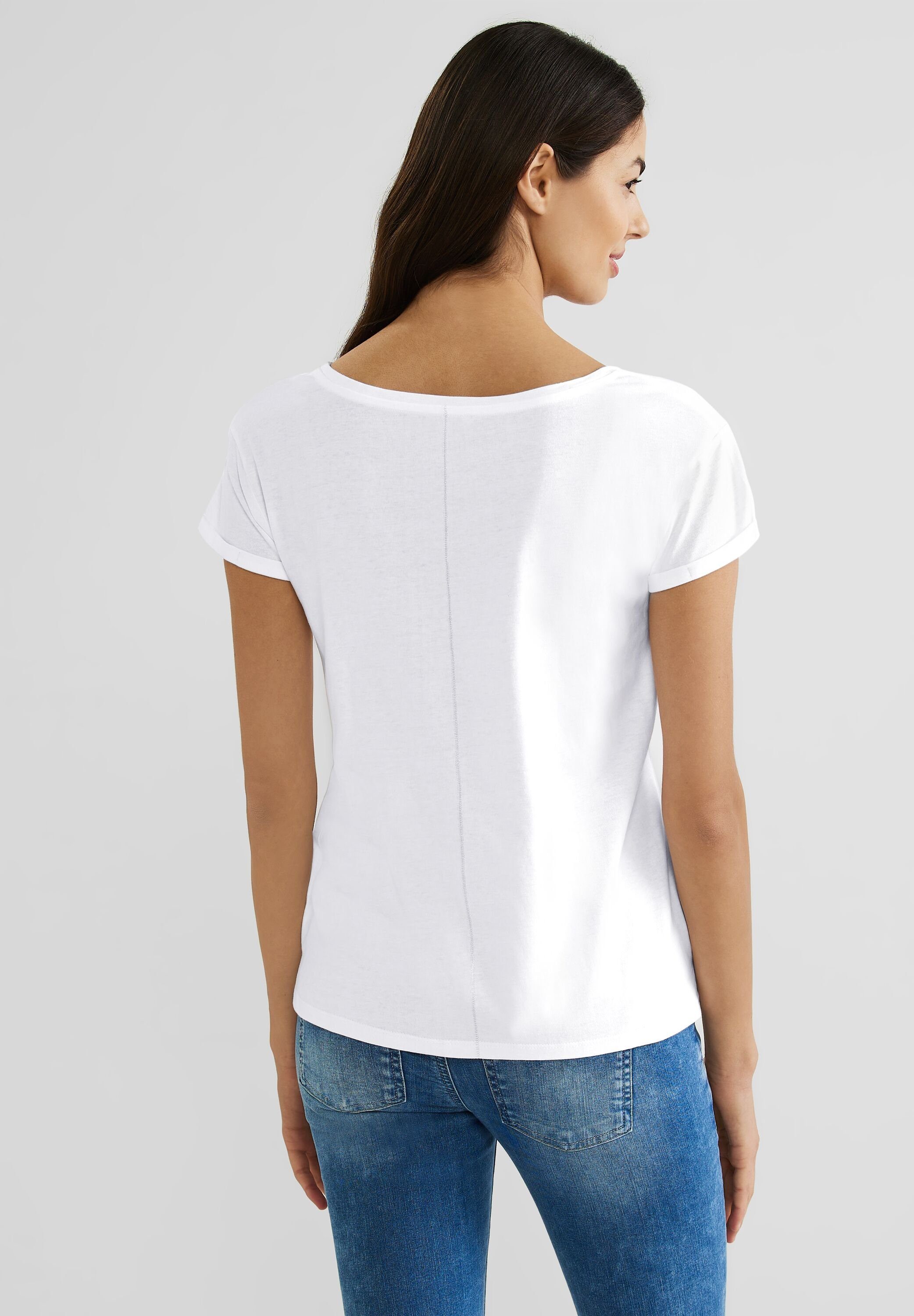 STREET White T-Shirt ONE aus Baumwolle reiner