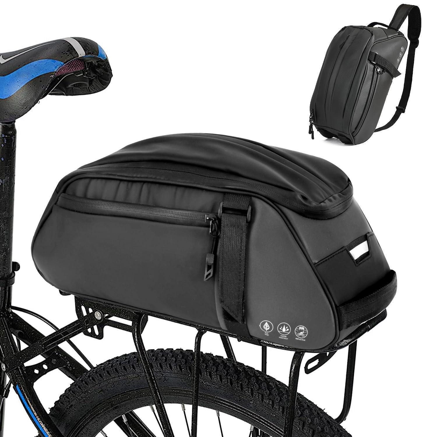 LuxusKollektion Fahrradtasche Fahrrad Gepäckträgertasche 8L Wasserdicht