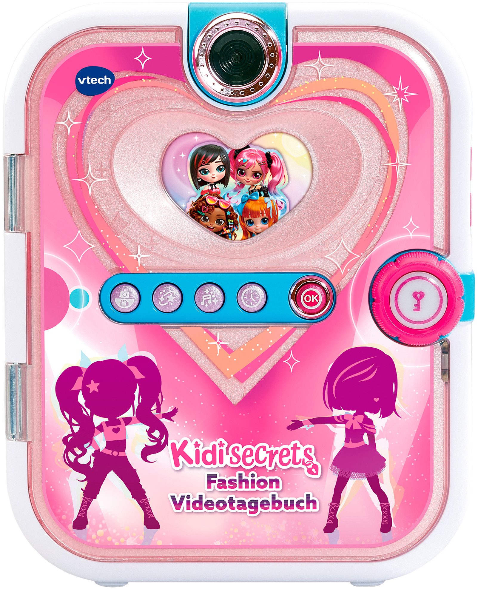 Vtech® Elektronisches Tagebuch KidiSecrets Fashion Videotagebuch, mit Gesichtserkennung und einen 4-stelligen Zahlencode