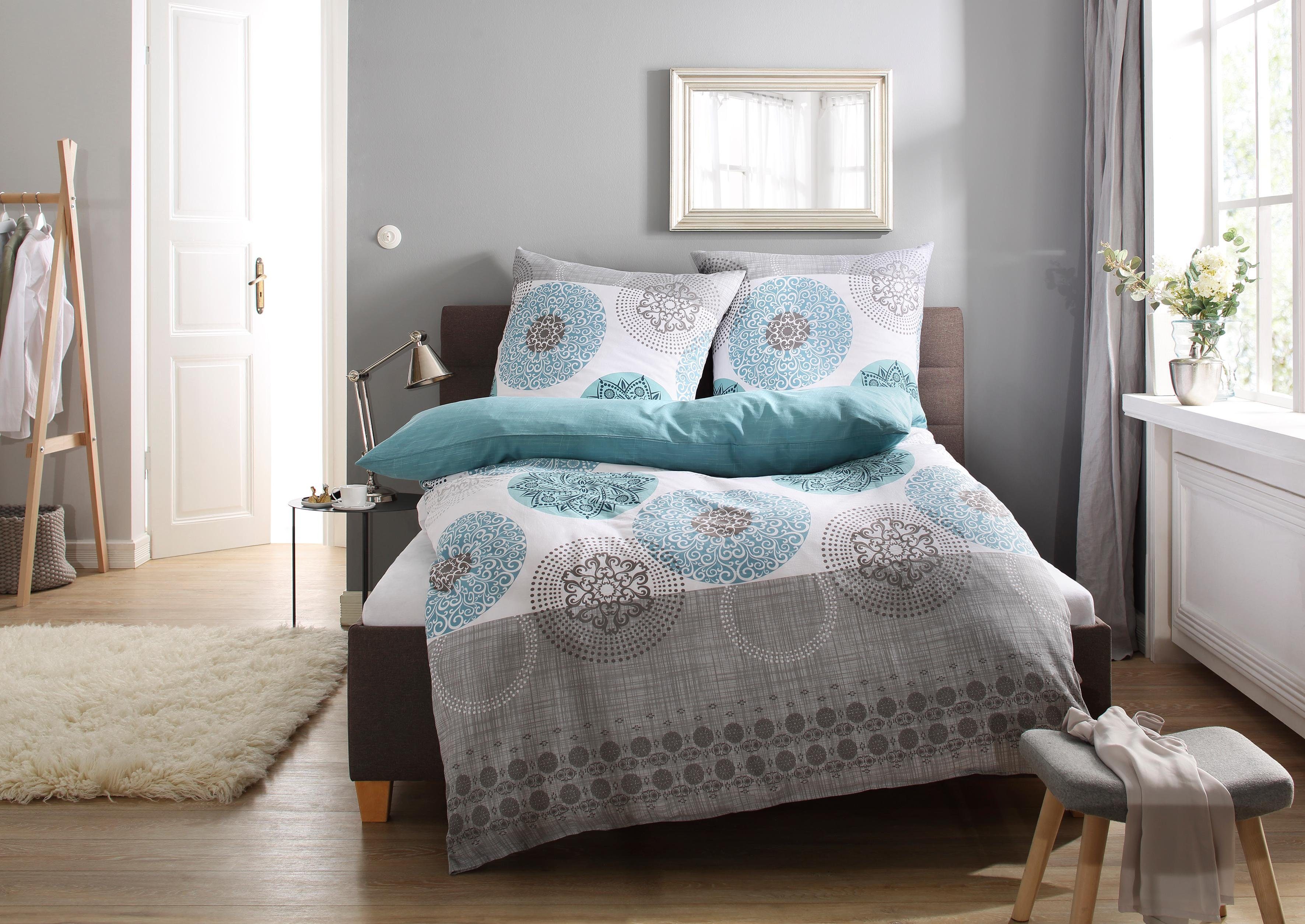 OTTO home Bettwäsche Tesso in Gr. 135x200, 155x220 oder 200x200 cm, Polycotton recycelt, 3 teilig, Bettwäsche mit Ornamenten und in verschiedenen Qualitäten