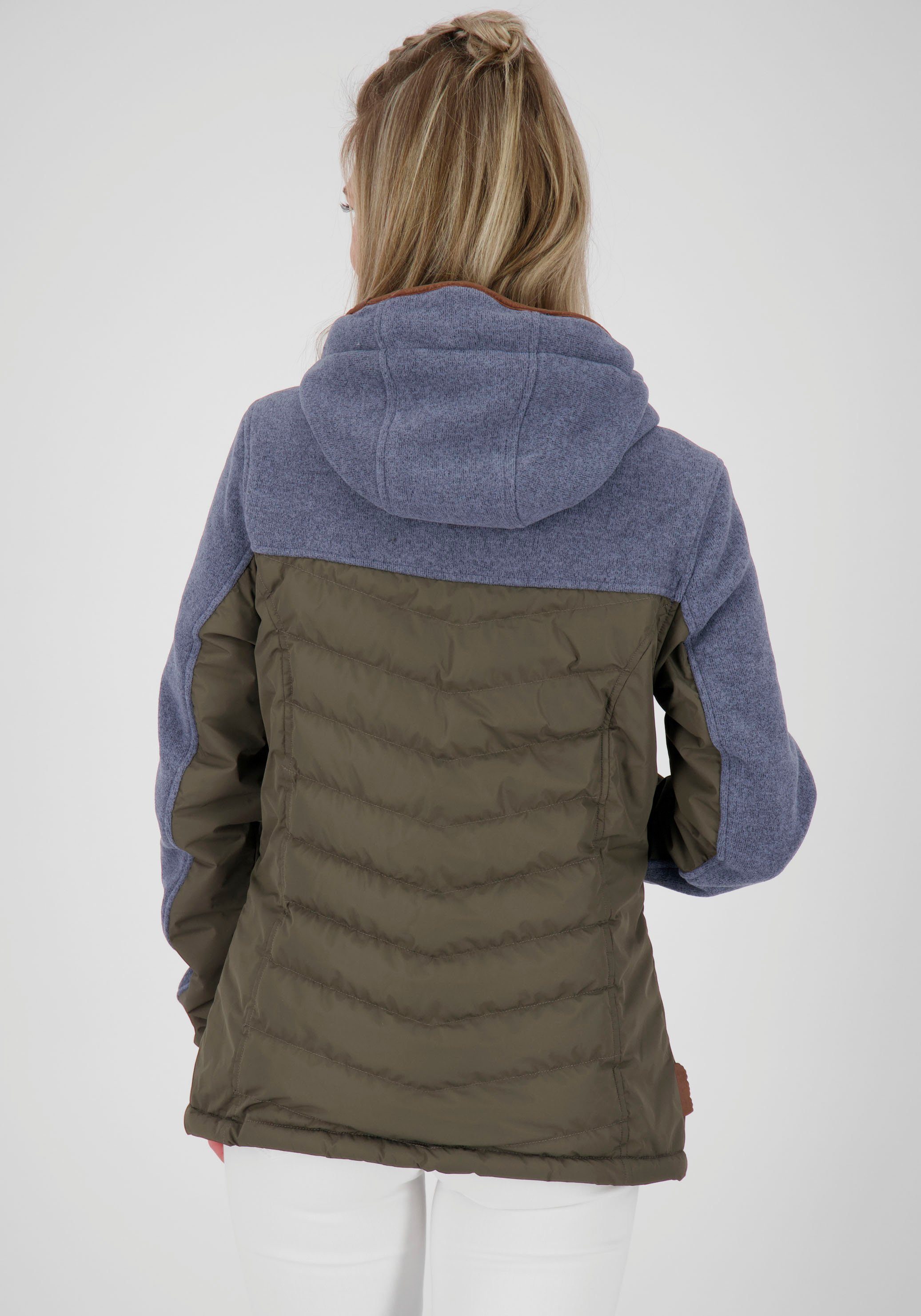 sportive Outdoorjacke Kapuze angesagtem im mit Materialmix Kickin ColbieAK blue A & Übergangsjacke Alife