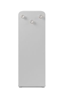 möbelando Garderobe in weiß - 78x109x39cm (BxHxT)