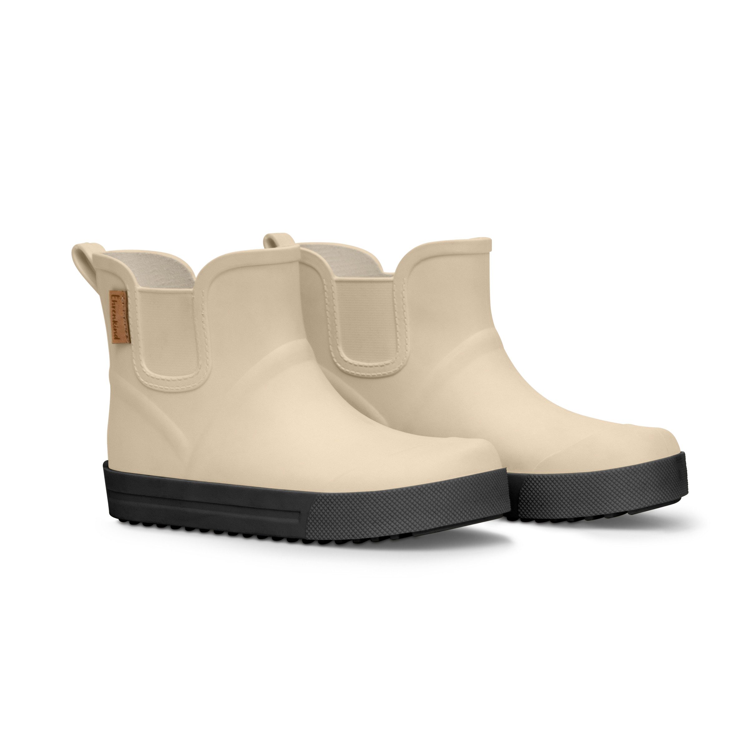 Ehrenkind Kinder Barfuß Gummistiefel (Beige, 32/33, Flexible, flache Sohle & breite Zehenbox für natürliches Laufgefühl) witterungs- und UV beständig