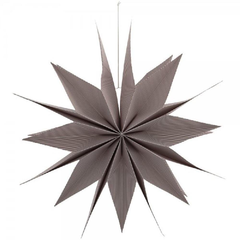 Weihnachtsbaumkugel Stern Capella Rot gebrannt Weiß (70cm)