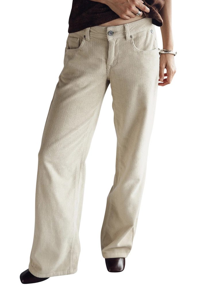Freeman T. Porter Schlaghose Agatha Veluto Cordhose overcast
