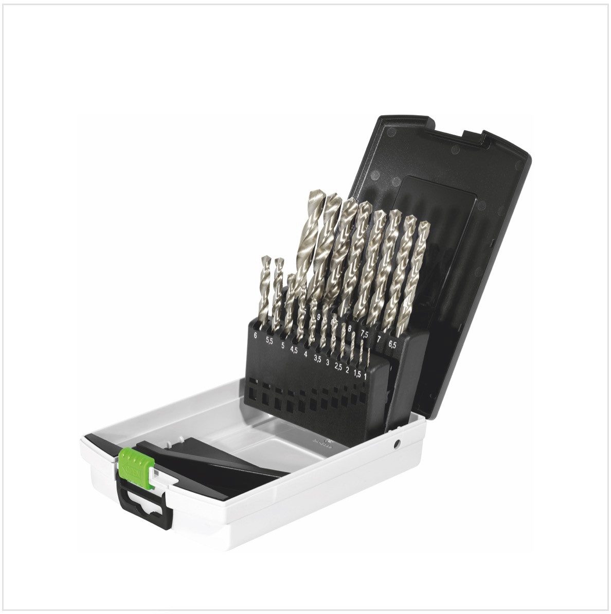 FESTOOL Bohrer- und Bit-Set Bohrerbox HSS D 1-10 Sort/19x (498981)