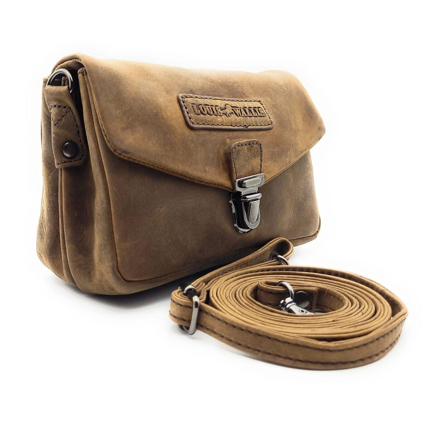 Gürteltasche echt Leder Bikertasche, Hüfttasche, Bauchtasche, extra Schultergurt