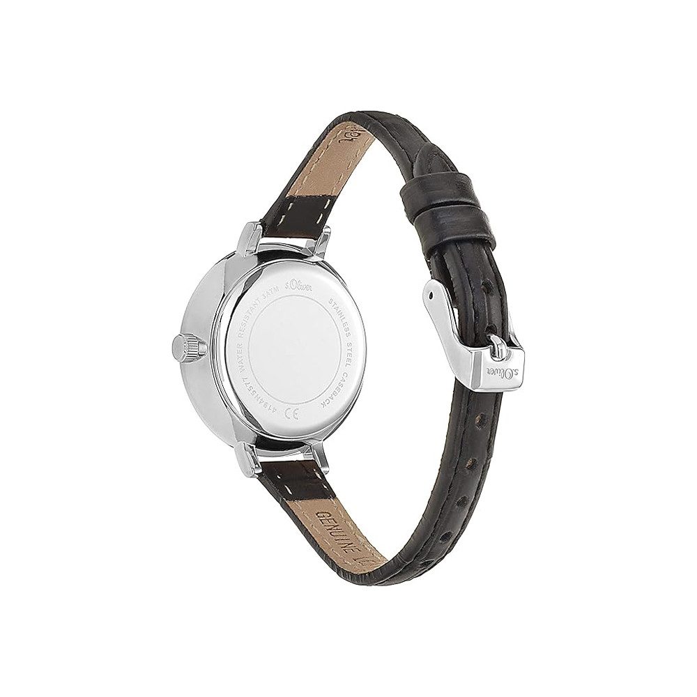 s.Oliver Quarzuhr s.Oliver Armbanduhr mit Kunstlederarmband günstig online kaufen