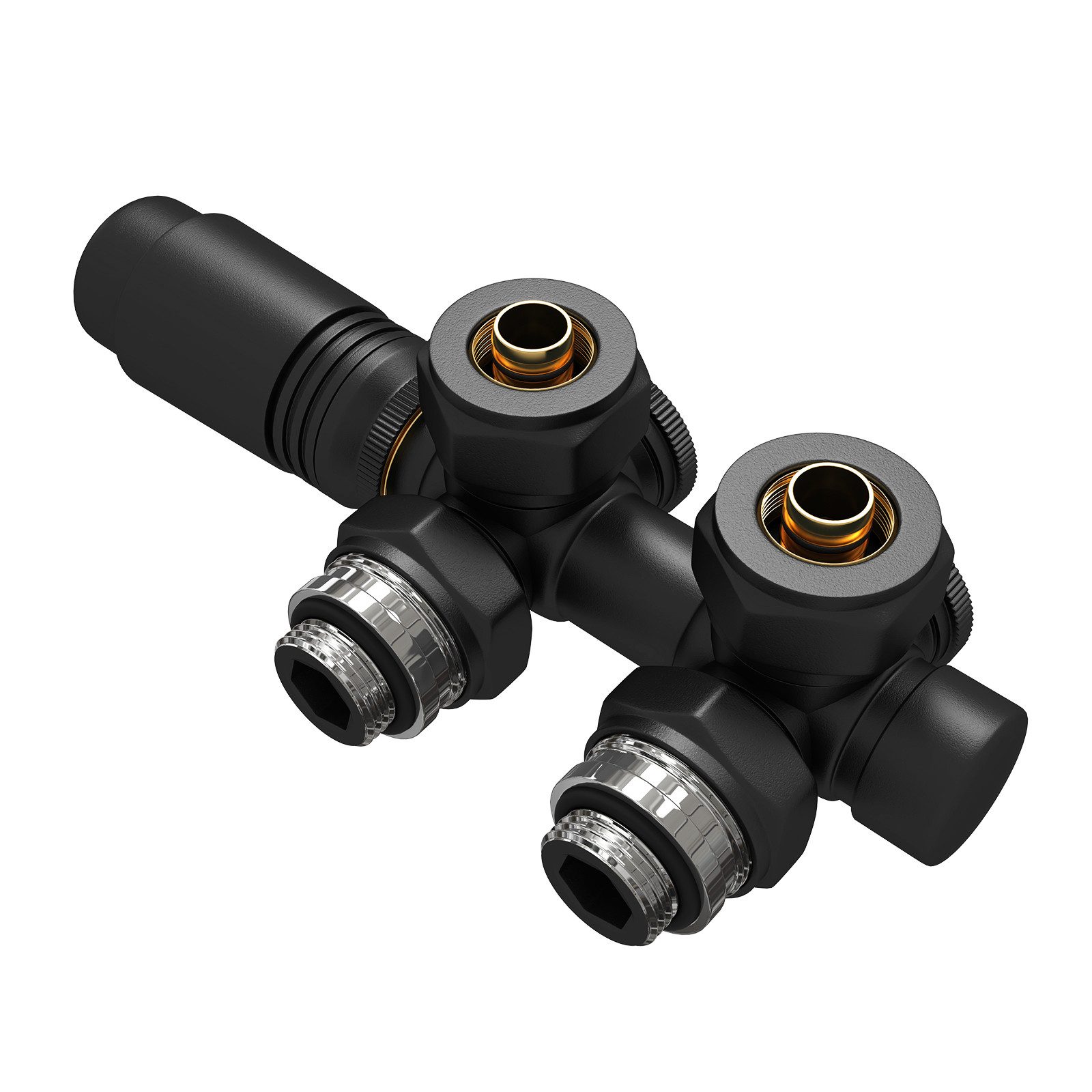 EMKE Heizkörperthermostat Anschlussarmatur Ventil mit Thermostat für Heizkö günstig online kaufen