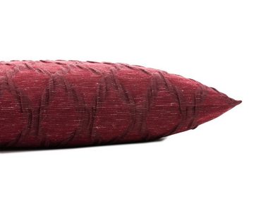 Wohndecke GÖZZE Kissenhülle CALIDO BORDEAUX (BL 60x40 cm) BL 60x40 cm rot, Gözze