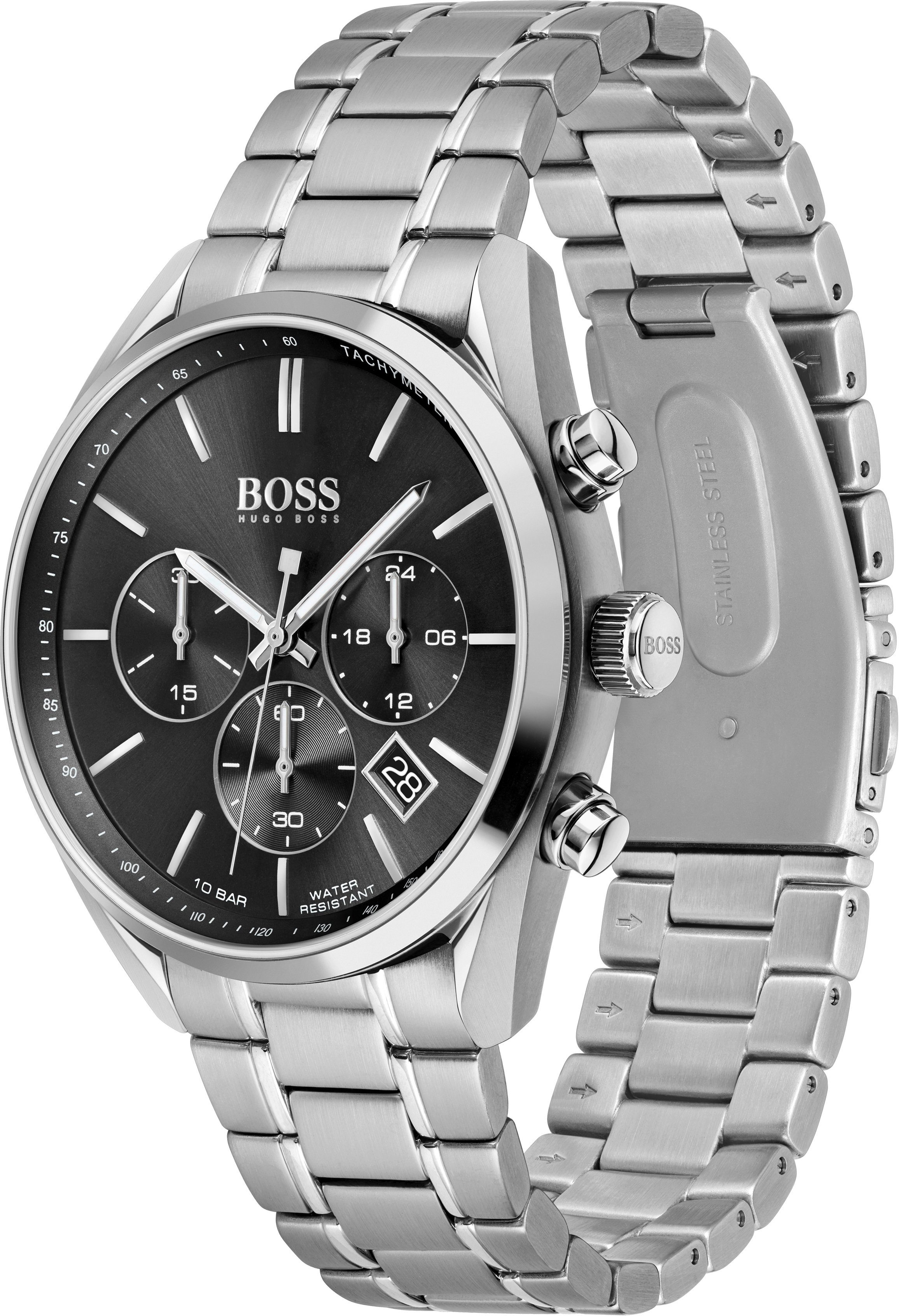 BOSS Chronograph CHAMPION 1513871, Quarzuhr, Herrenuhr, Armbanduhr, Stoppfu günstig online kaufen
