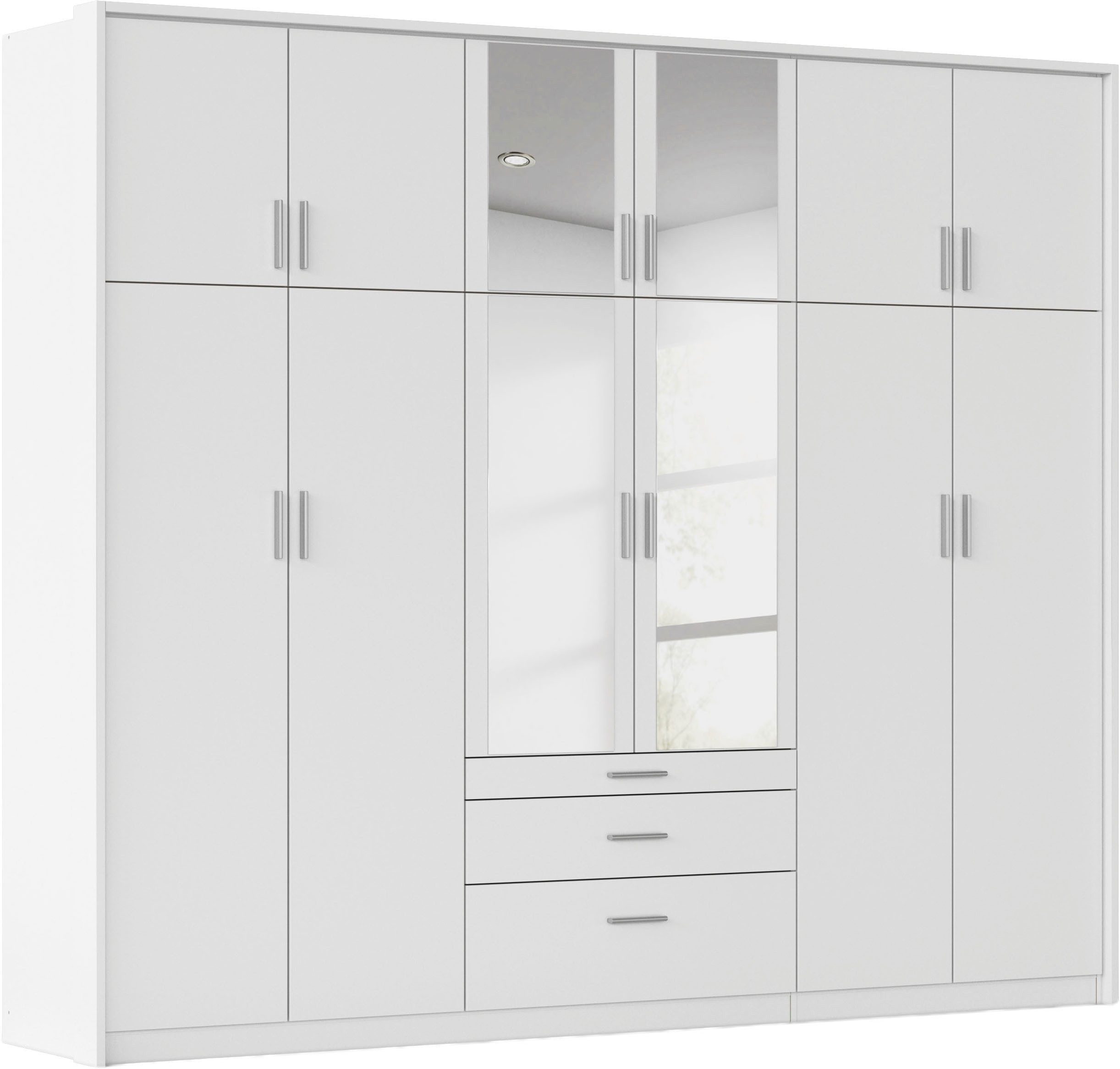 rauch Kleiderschrank Schrank Drehtürenschrank Garderobe Ankleide Schlafzimmer HILDESHEIM (Breiten: 185/275 cm, Höhe 231 cm) oberste Schublade mit praktischer Facheinteilung MADE IN GERMANY