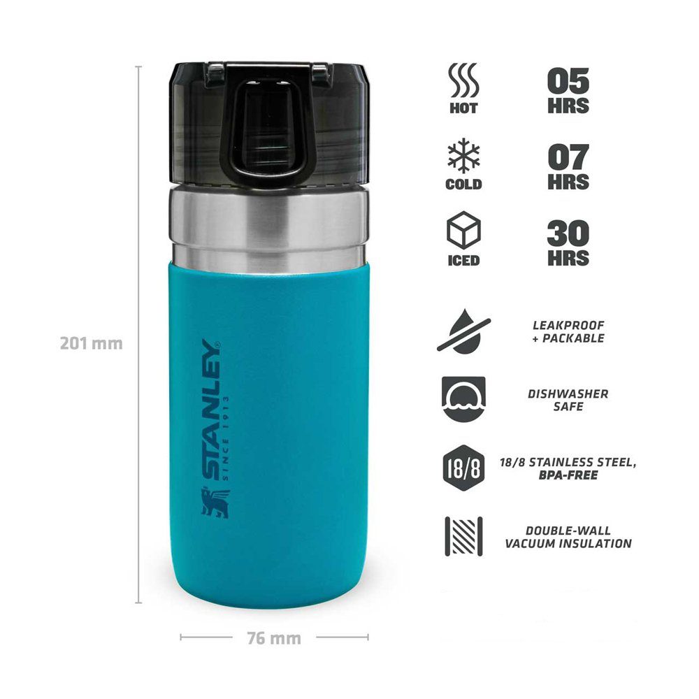 Stanley 1913 Isolierflasche, Stanley Isolierflasche GO SERIES 473ml, blau