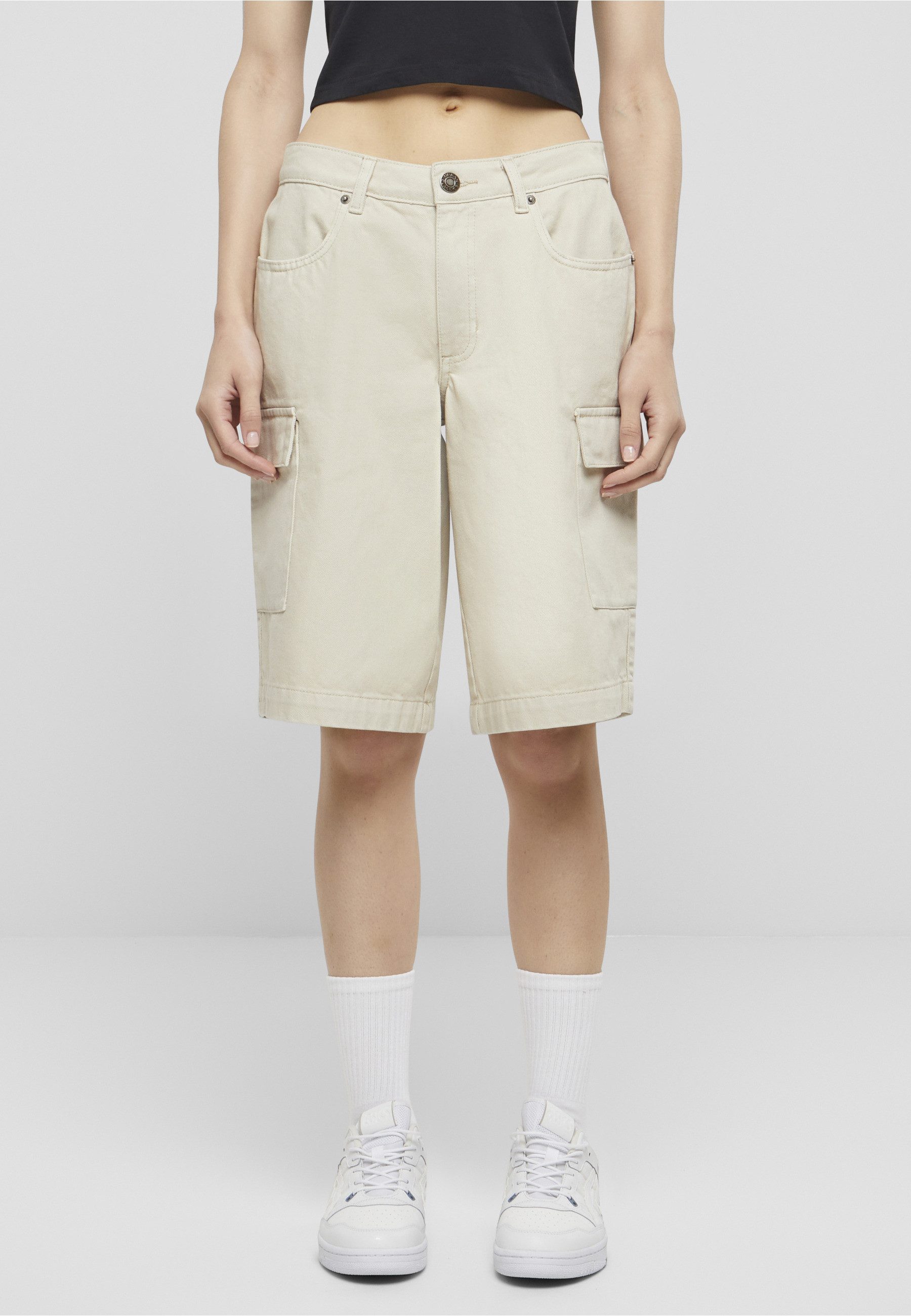 URBAN CLASSICS Cargoshorts Urban Classics Ladies Cotton Cargo Bermuda (1-tlg)